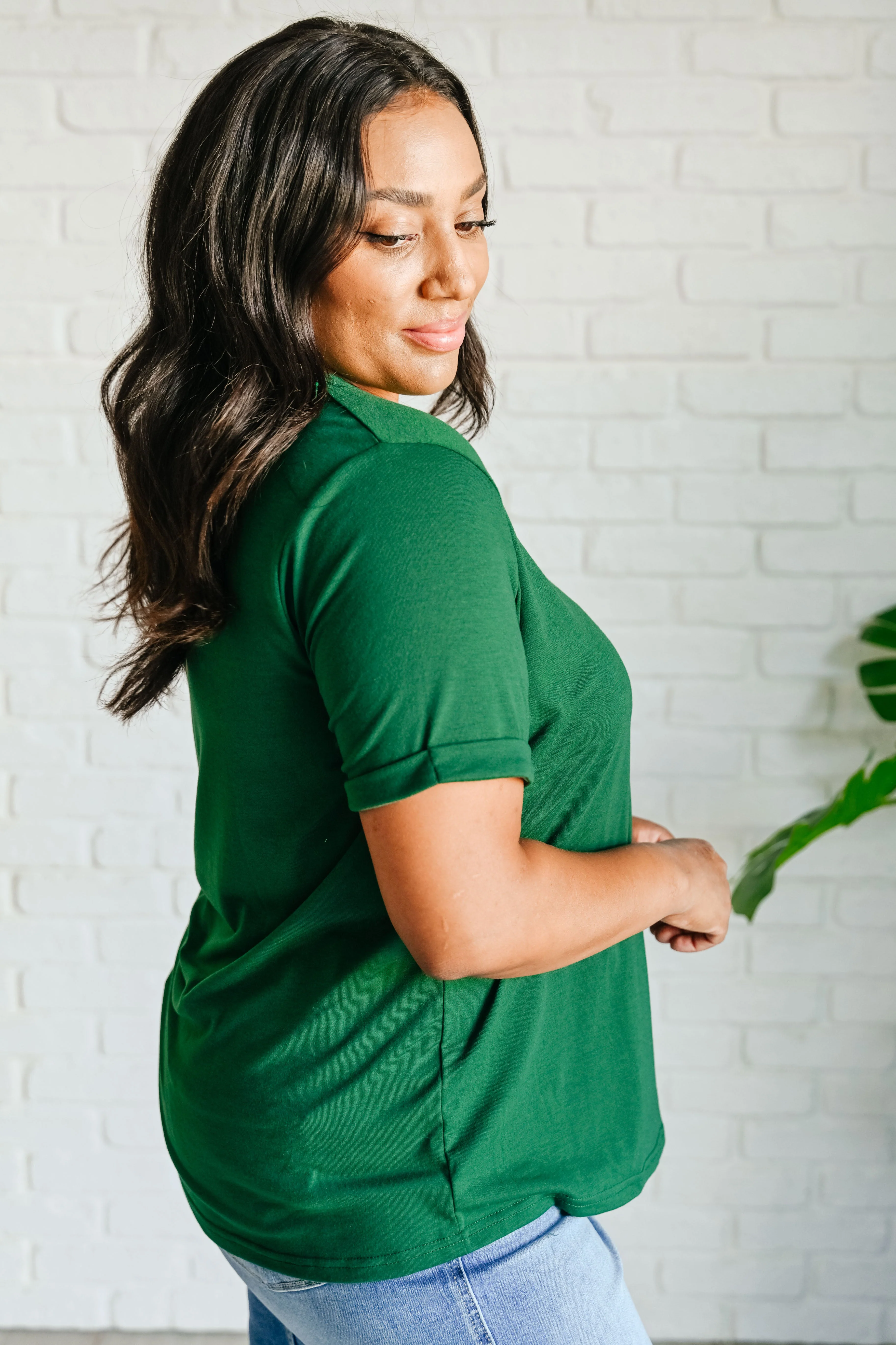Uptown Crew T-Shirt in Green - Image 6