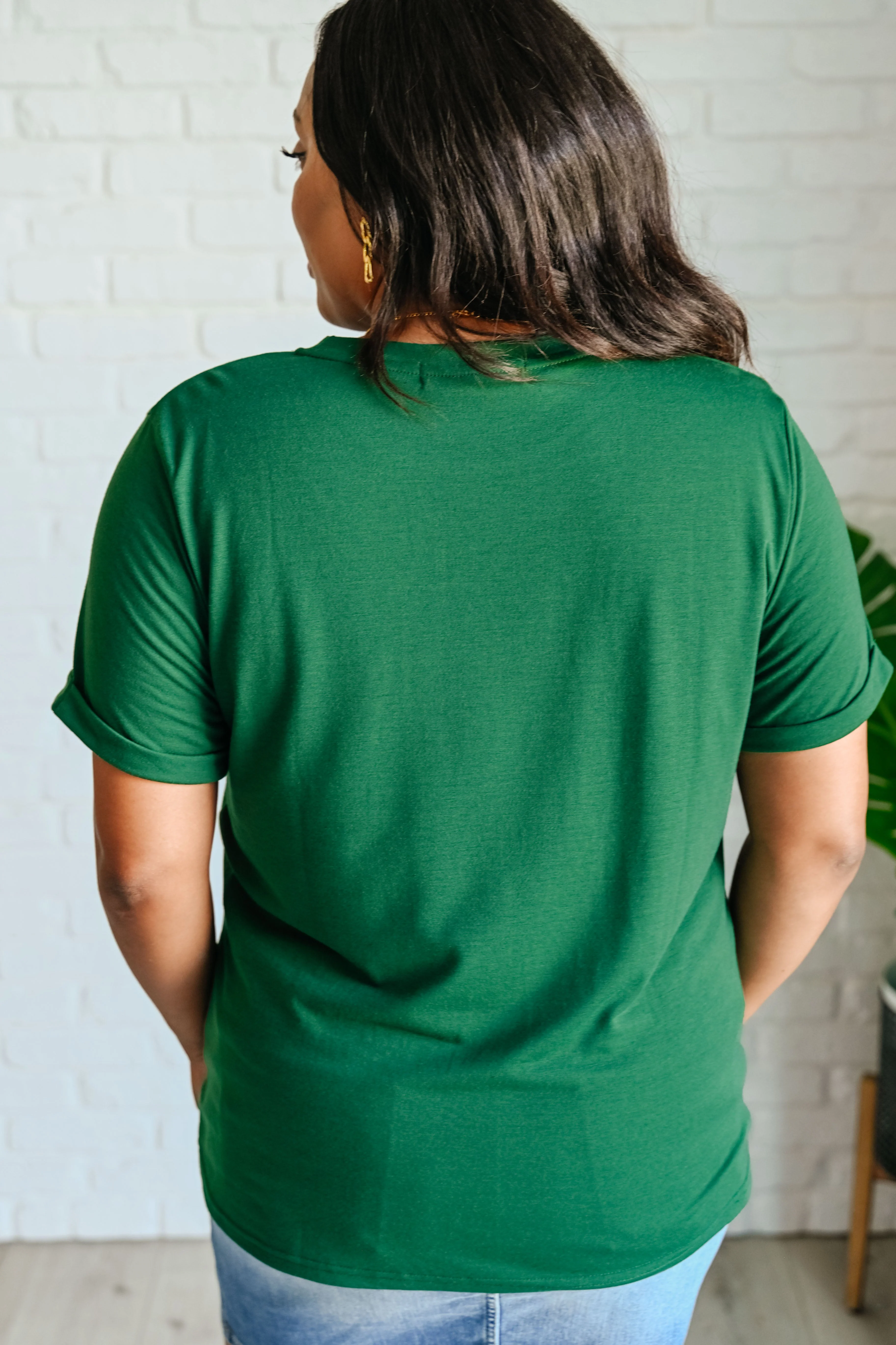 Uptown Crew T-Shirt in Green - Image 8