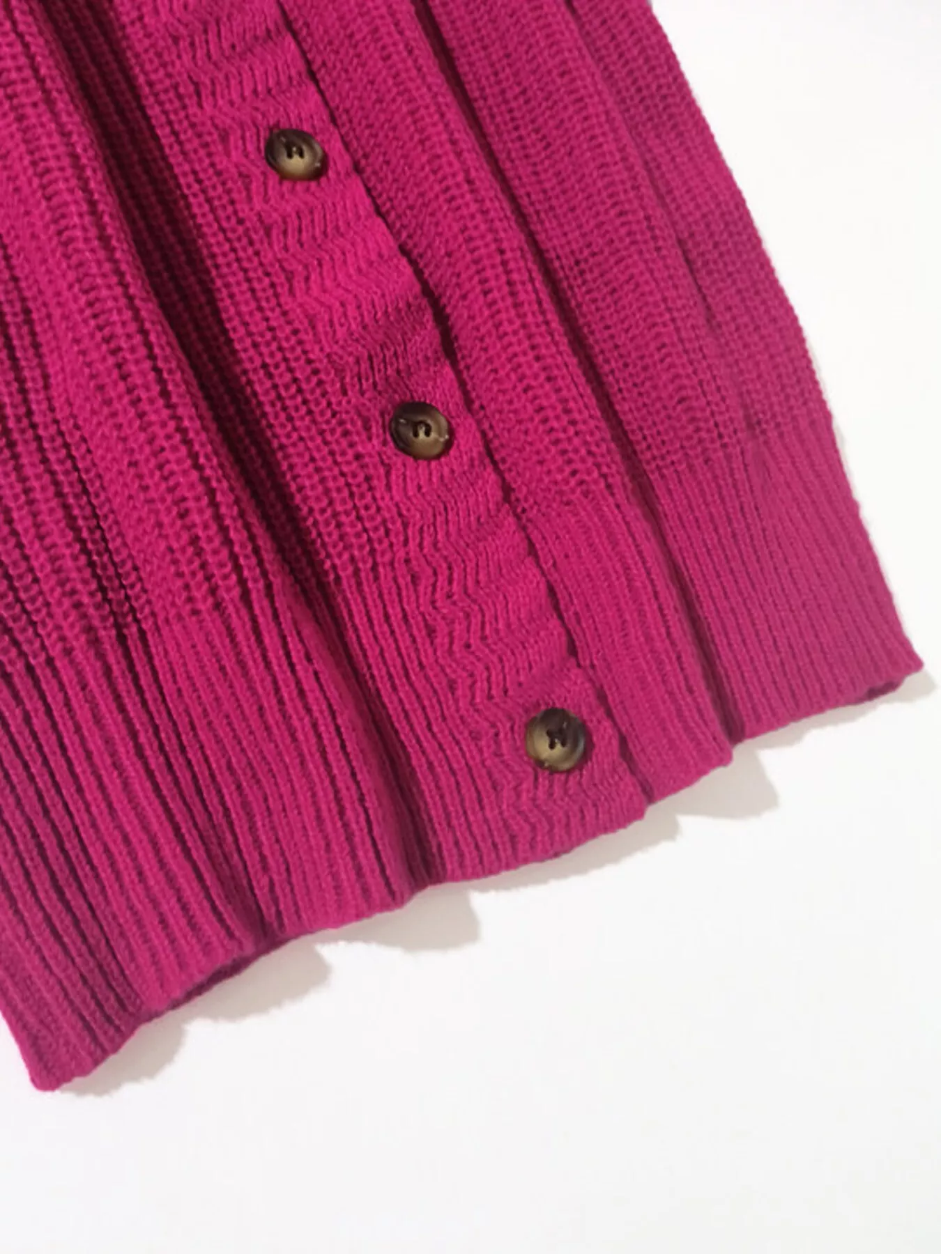 V-Neck Button-Down Knit Cardigan - Image 12