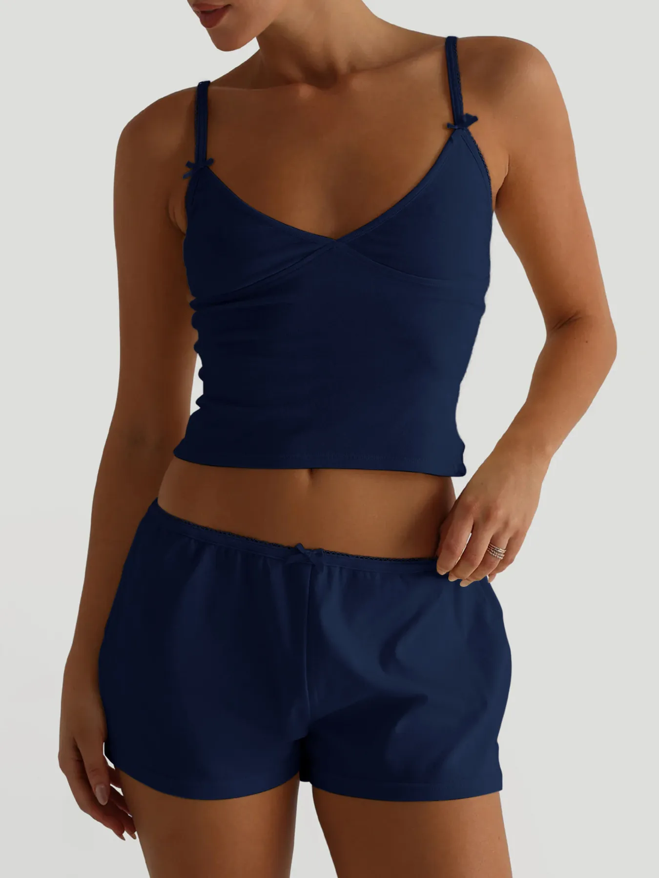 V-Neck Cami and Shorts Set - Image 7