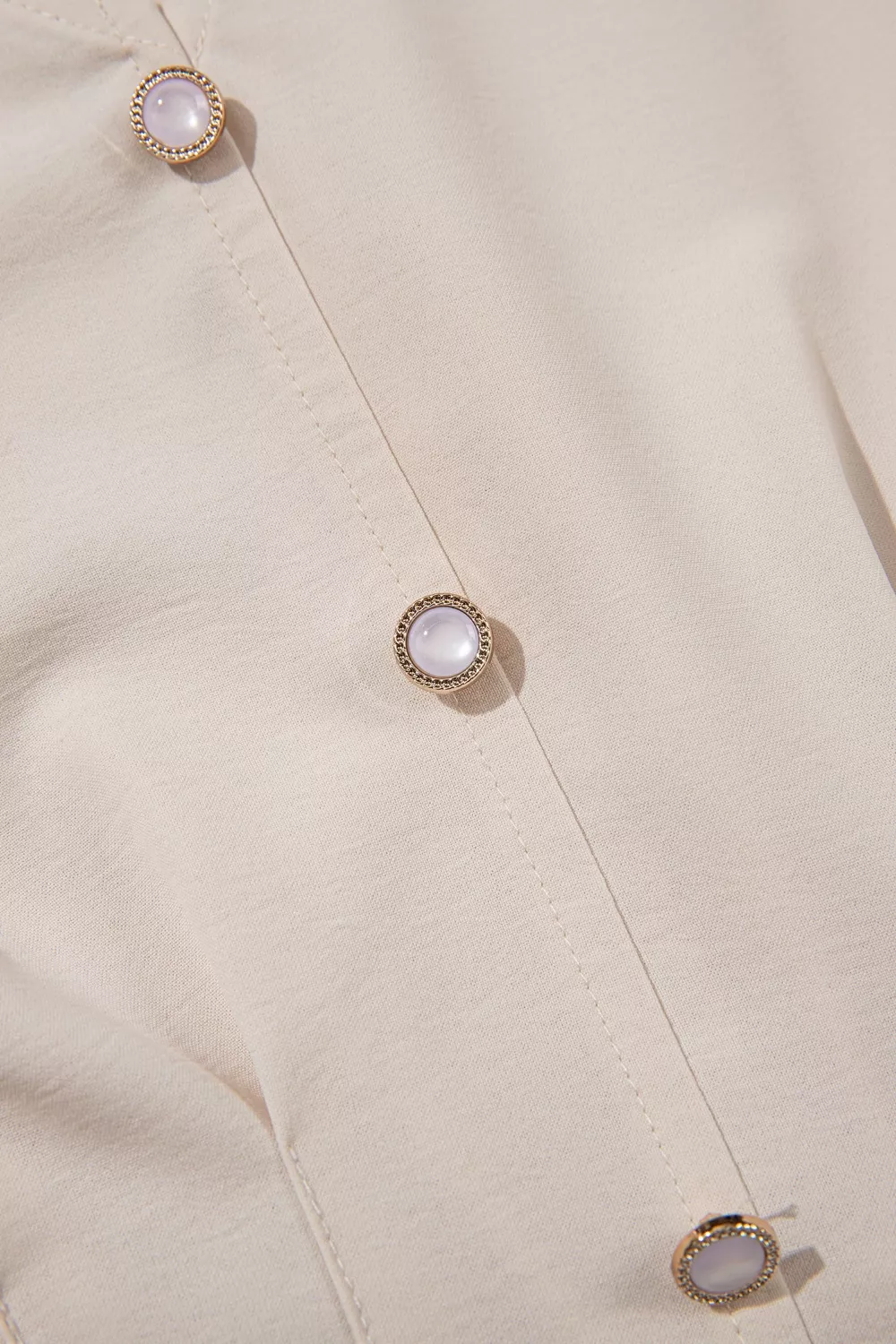 V Neck Long Sleeve Smocked Waist Elegant Blouse - Image 8