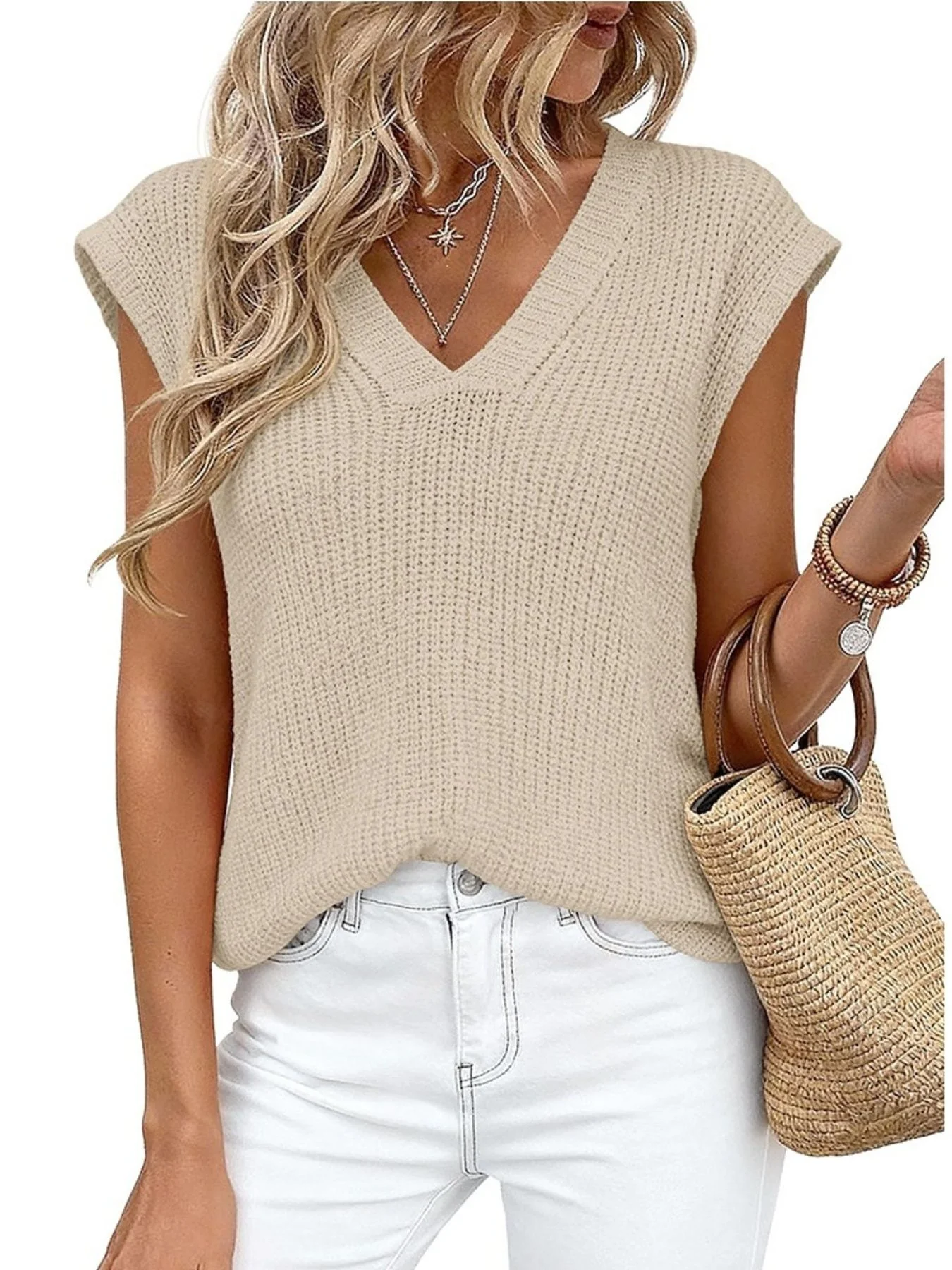 V-Neck Sweater Vest - Image 4