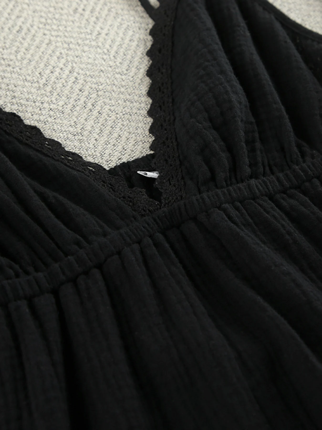 V-Neck Tiered Mini Dress - Image 12