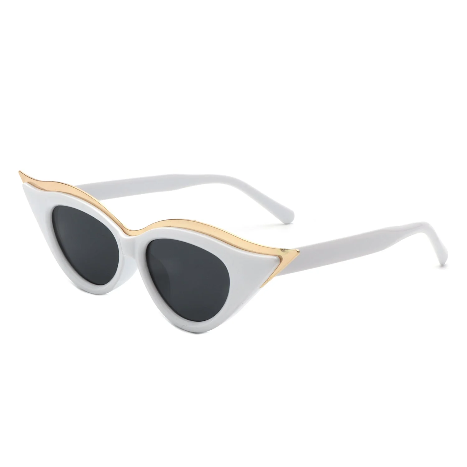 Vaelan - Round Extreme Cat Eye Women's Sunglasses - Image 11