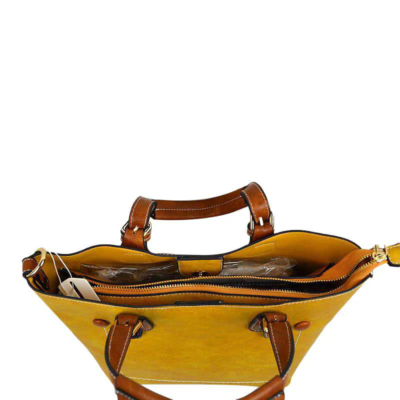 Vegan Leather Tote Shoulder Handbags For Women - Image 20