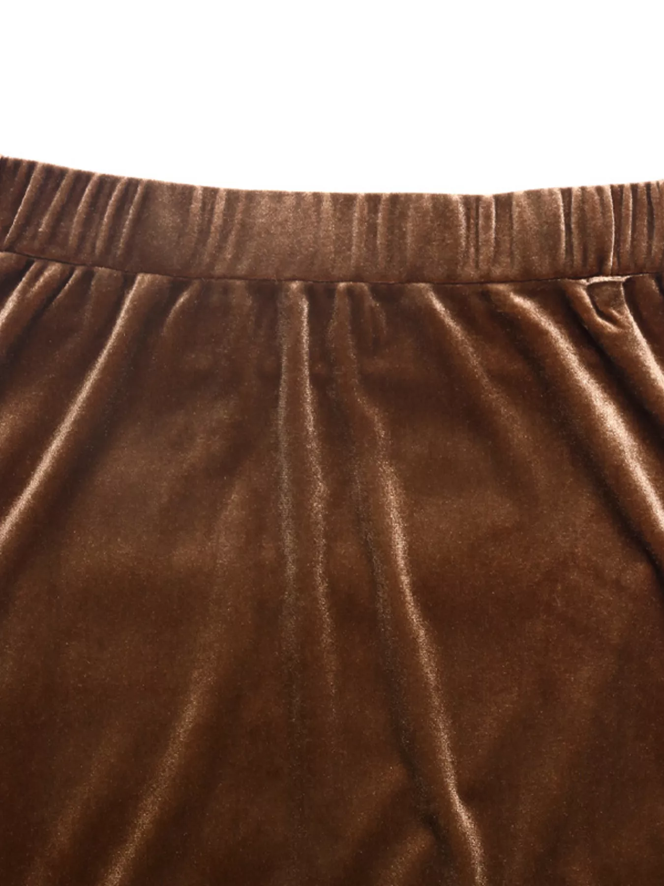 Velvet Tiered Midi Skirt - Image 9