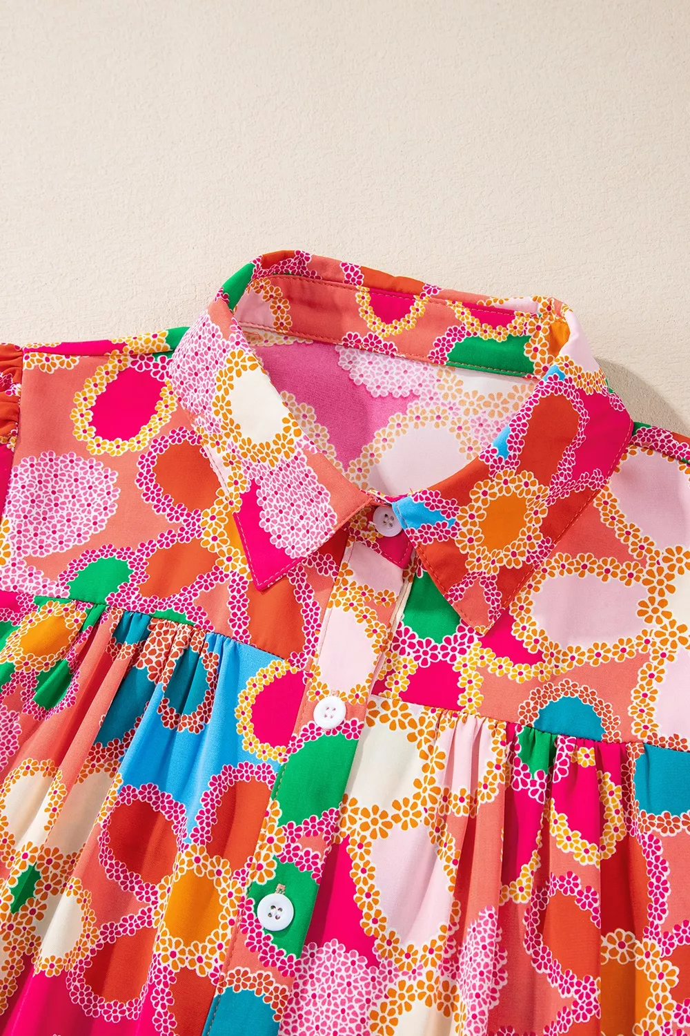 Vibrant Floral Print Long Sleeve Shirt - Image 5