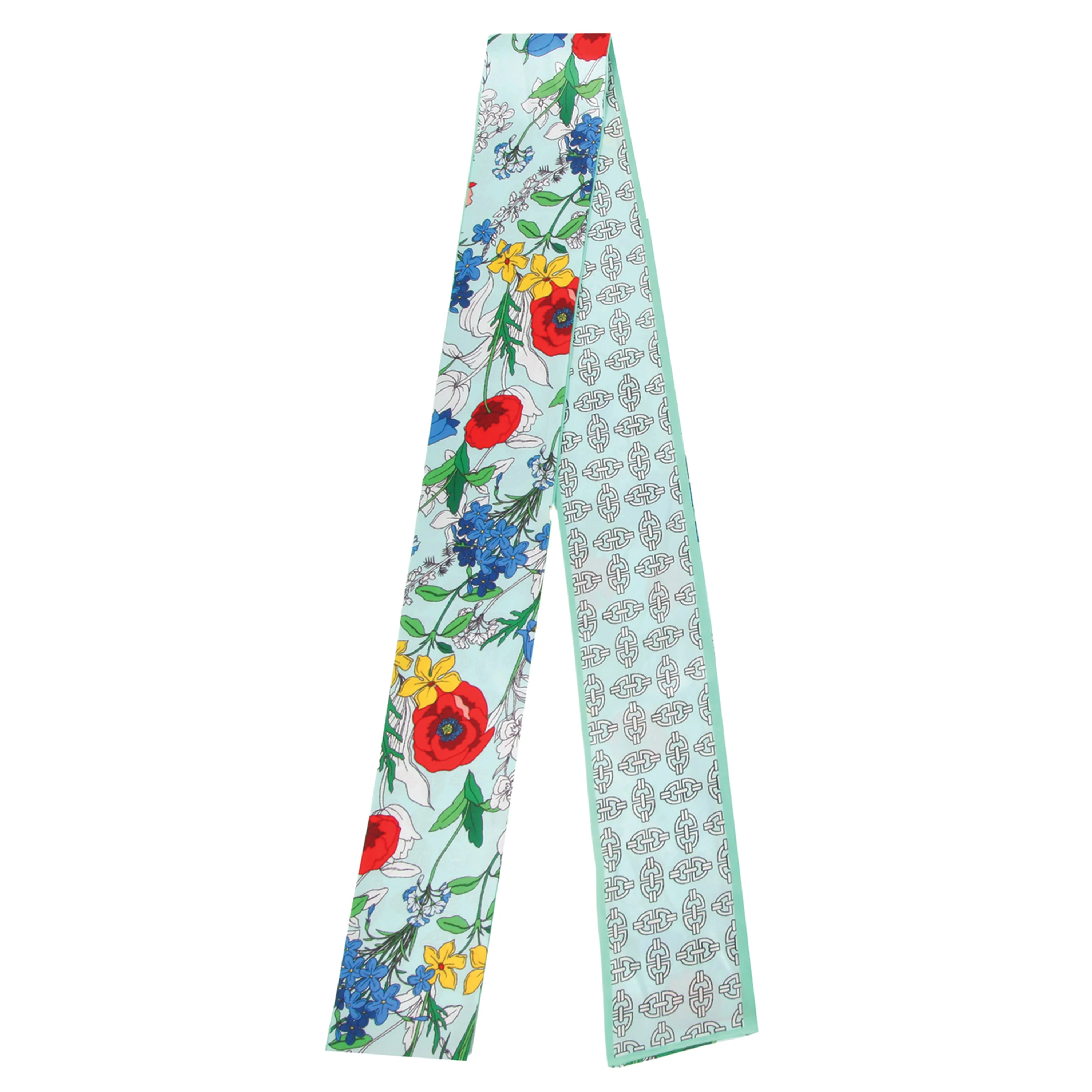 Vintage Flower Skinny Scarf - Image 4