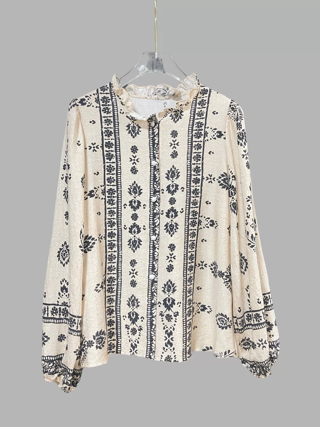 Vintage Print Long Sleeve Shirt - Image 6