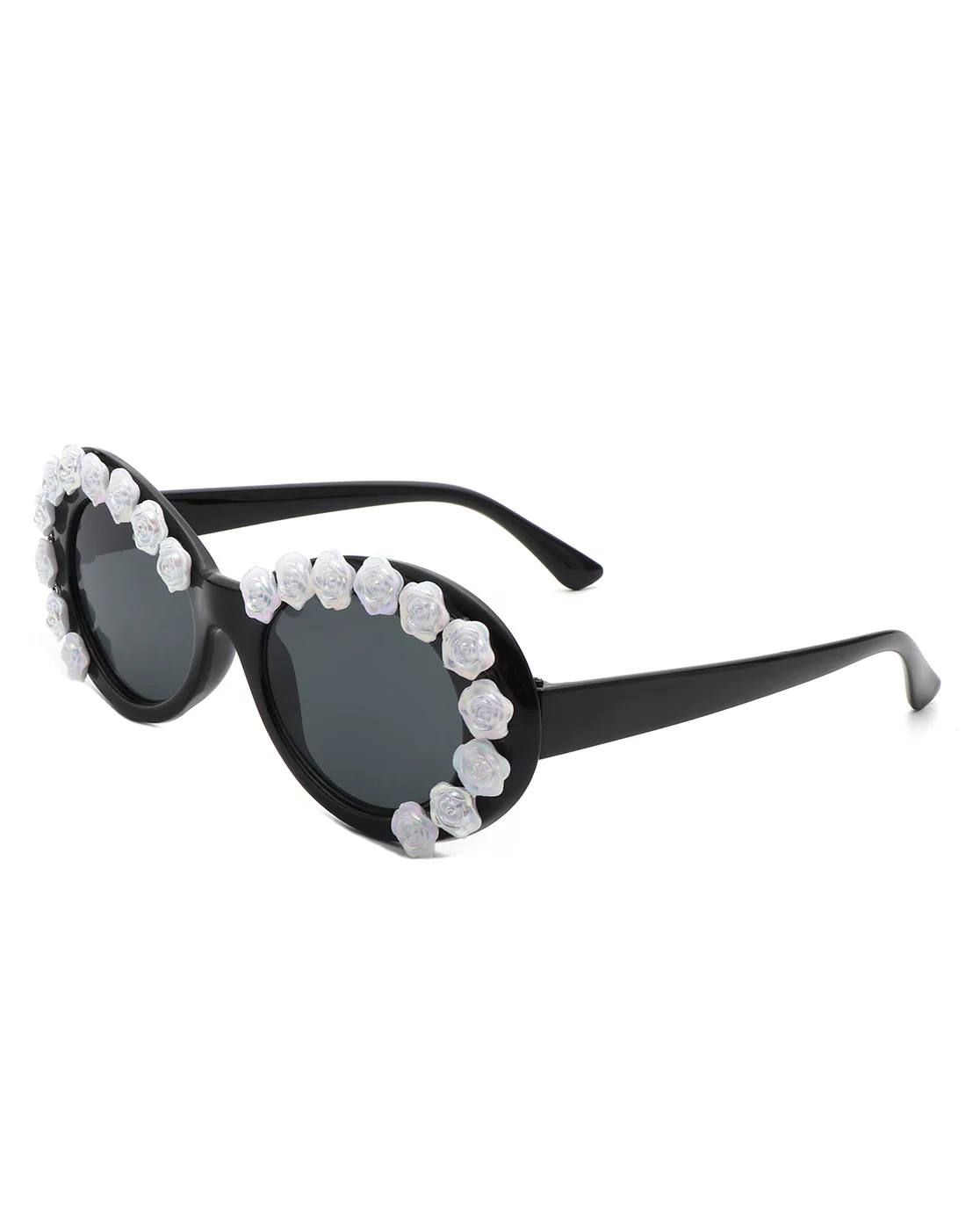 Vystra - Oval Flower Round Fashion Women's Sunglasses - Image 3