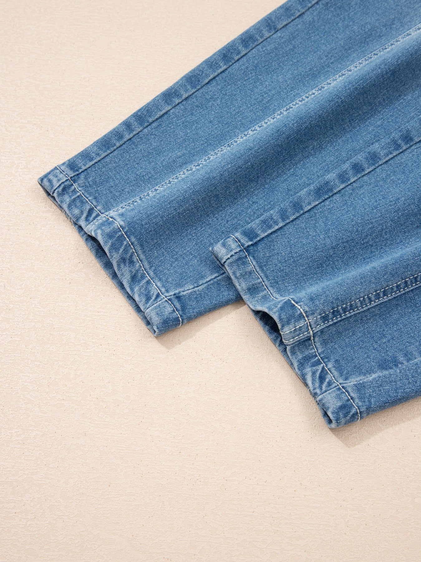 Washed Cuffed Barrel Jeans - Image 6