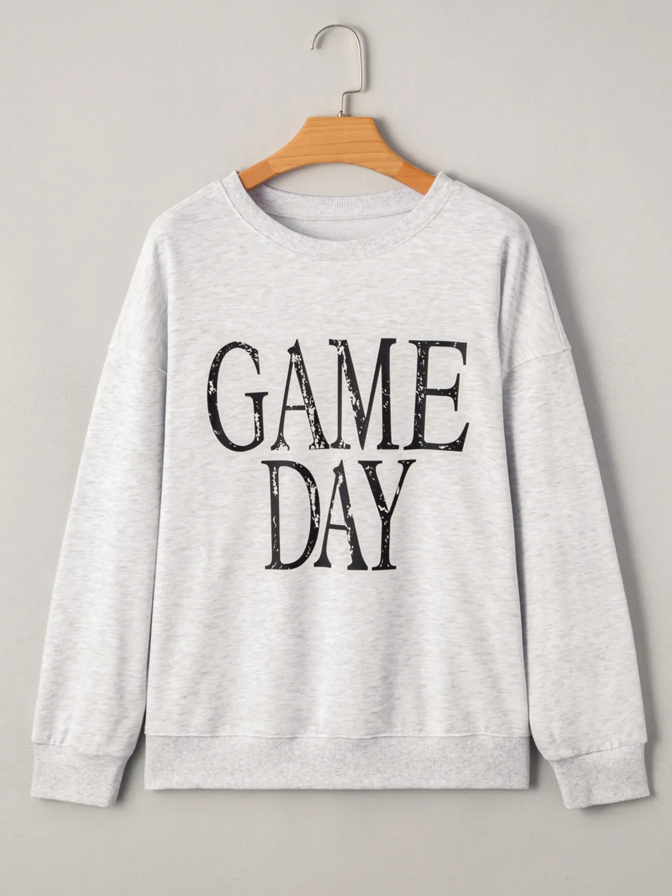 Washed GAME DAY Graphic Baggy Sweatshirt - Image 3