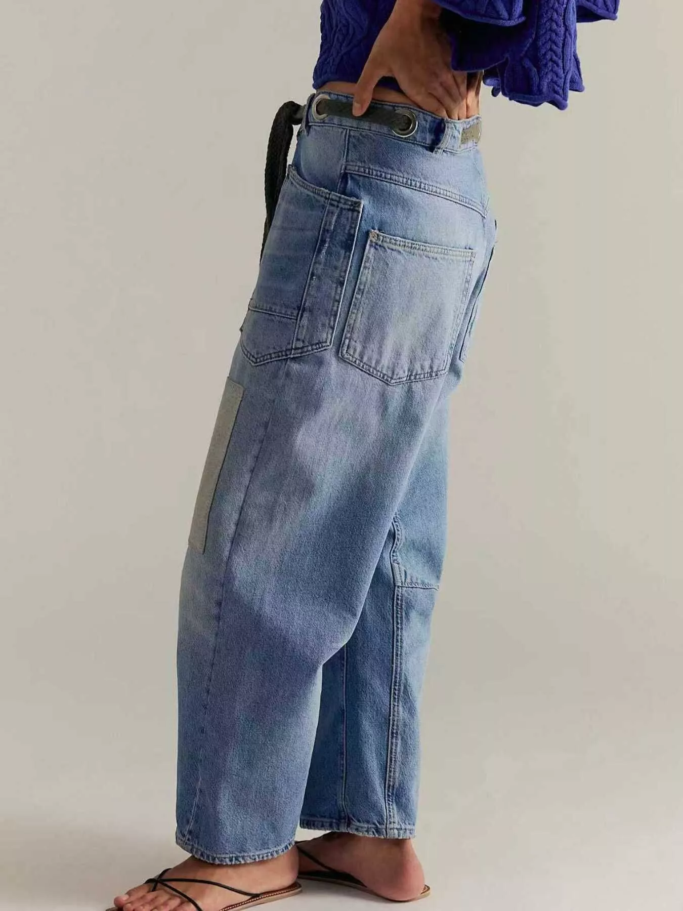 Washed Relaxed Fit Jeans - Image 2