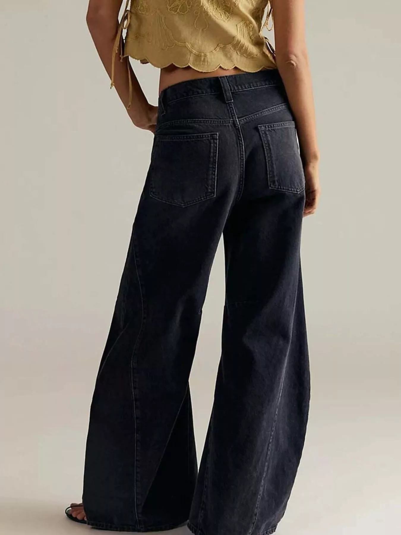 Washed Wide Leg Jeans - Image 12