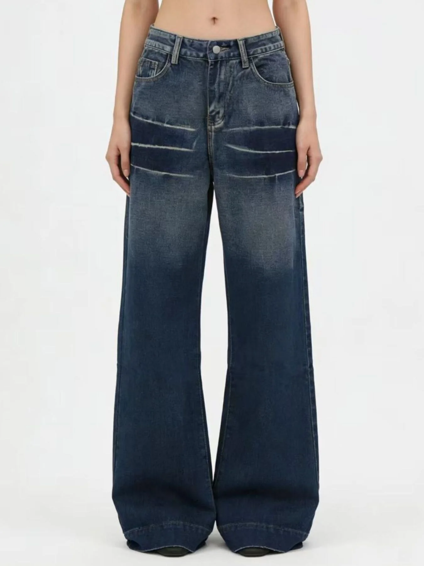 Washed Wide Leg Jeans - Image 5