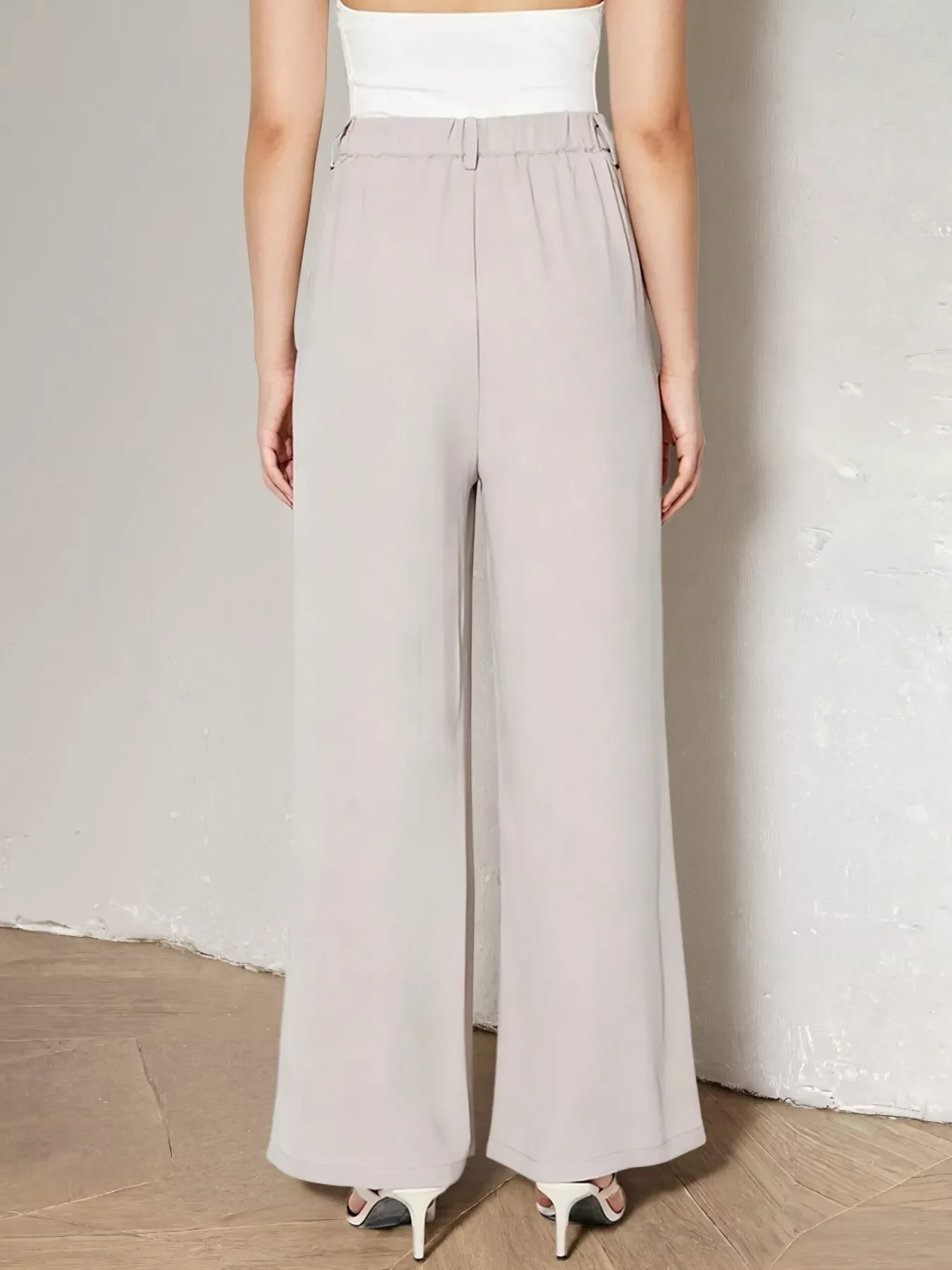 Wide Leg Belted Pants - Image 4