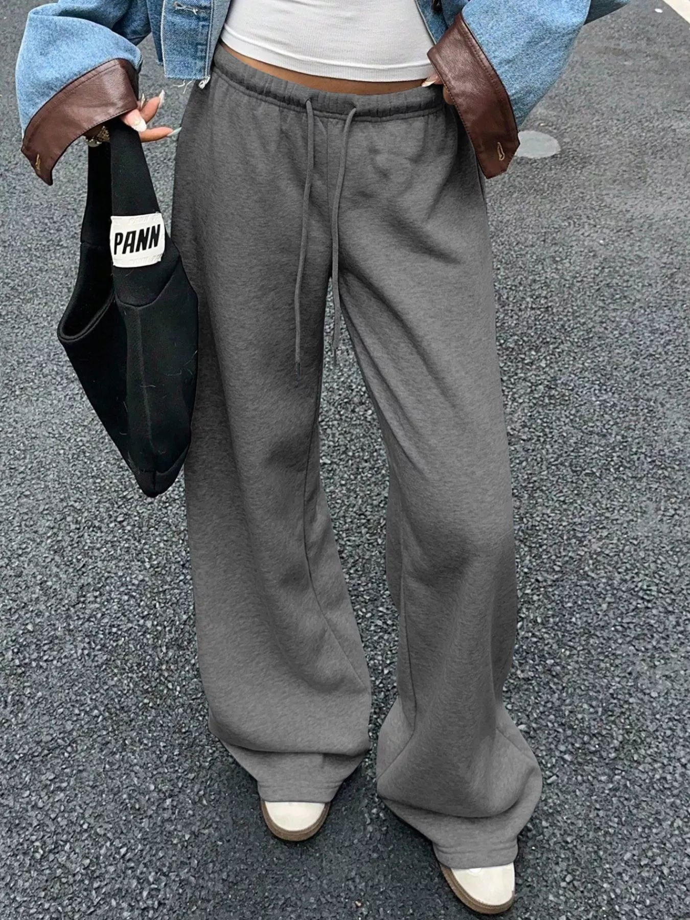 Wide Leg Drawstring Sweatpants - Image 7