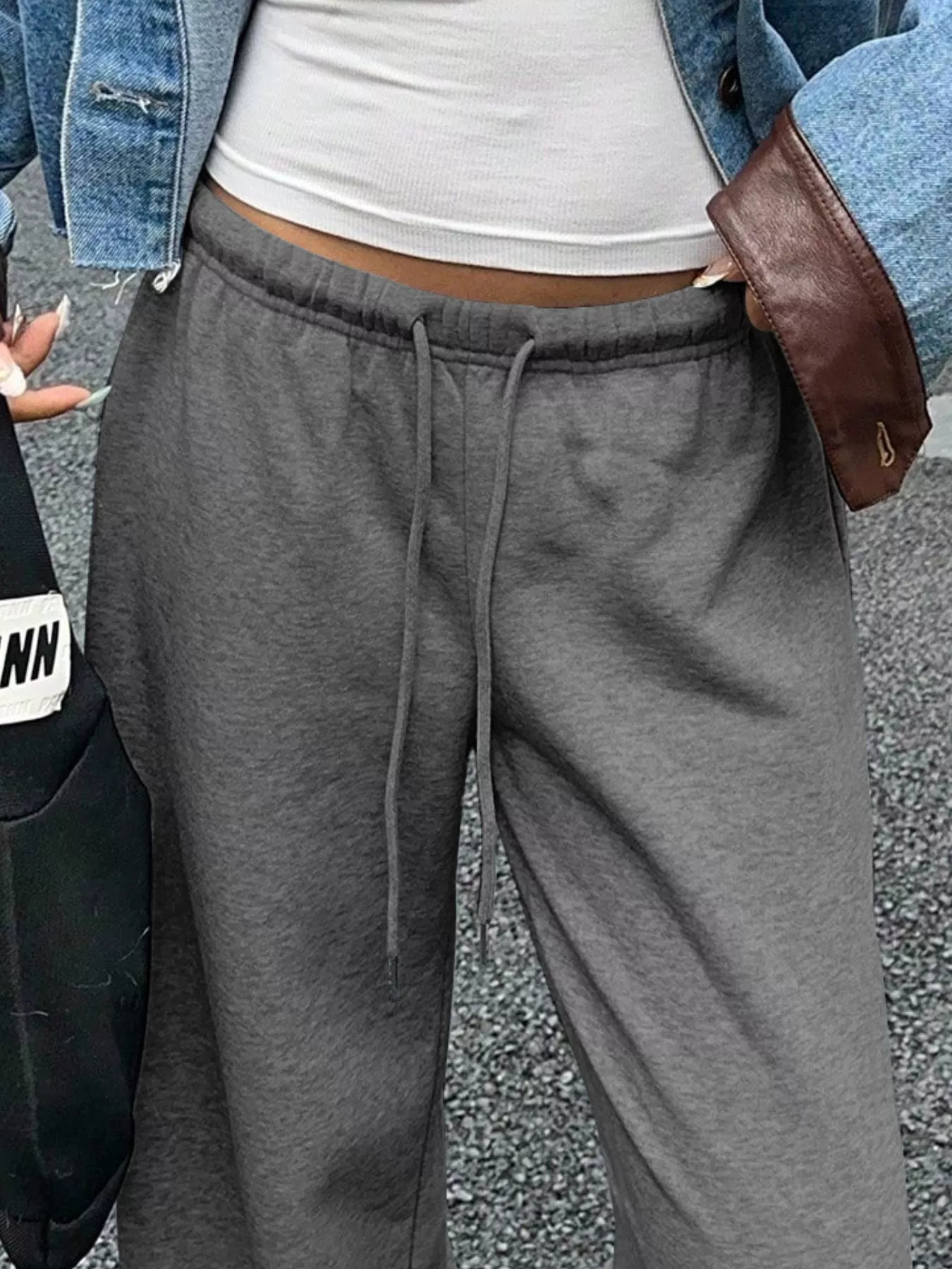 Wide Leg Drawstring Sweatpants - Image 13