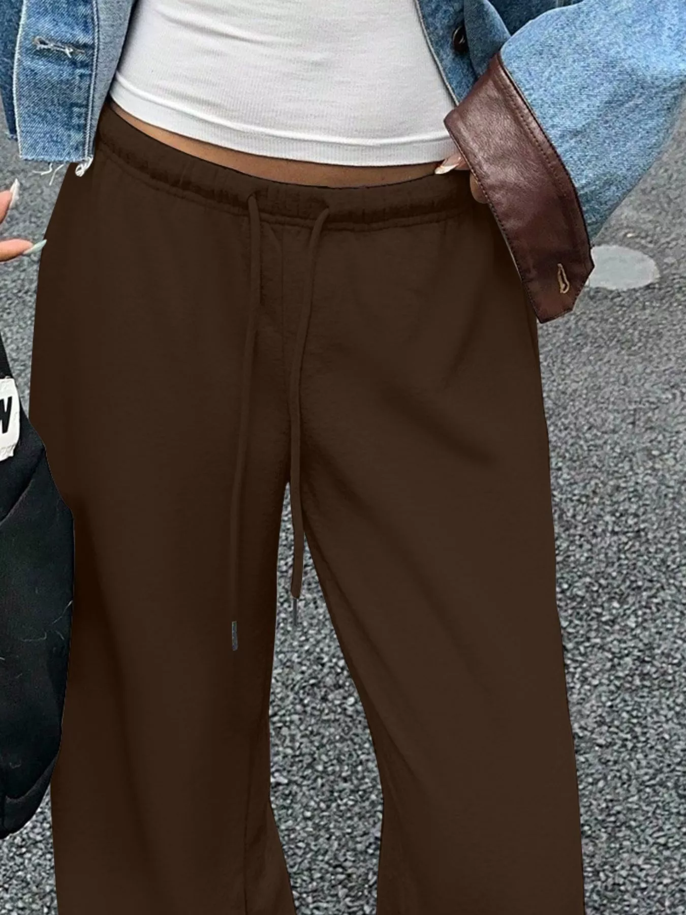 Wide Leg Drawstring Sweatpants - Image 7