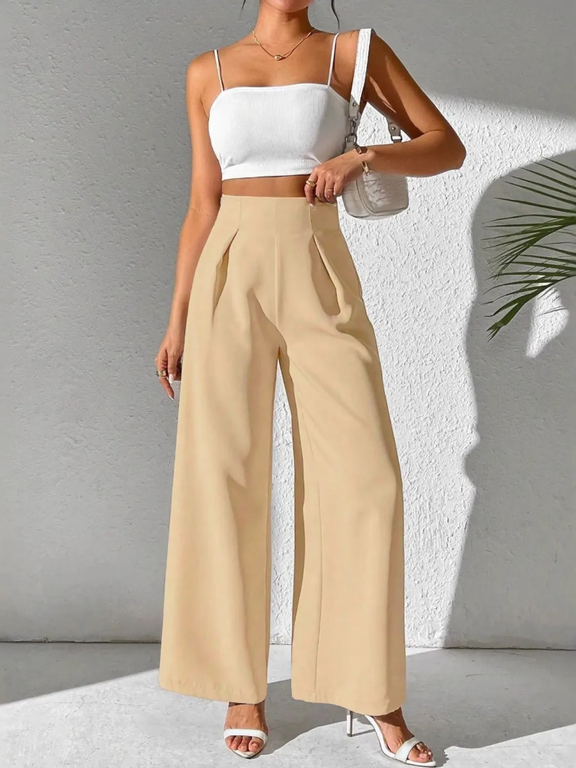 Wide Leg High Waist Pants - Image 14