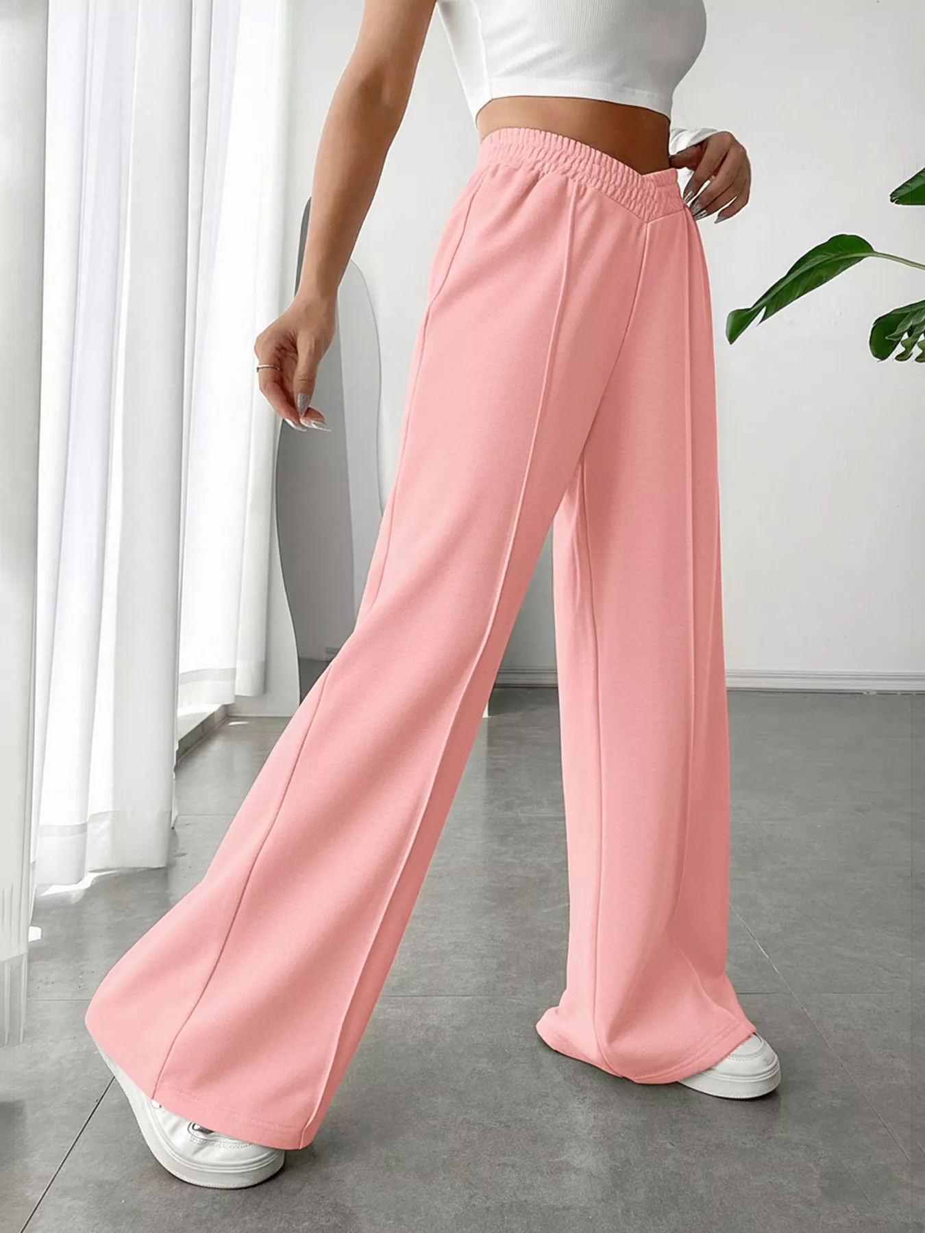 Wide Leg High Waist Pants - Image 23