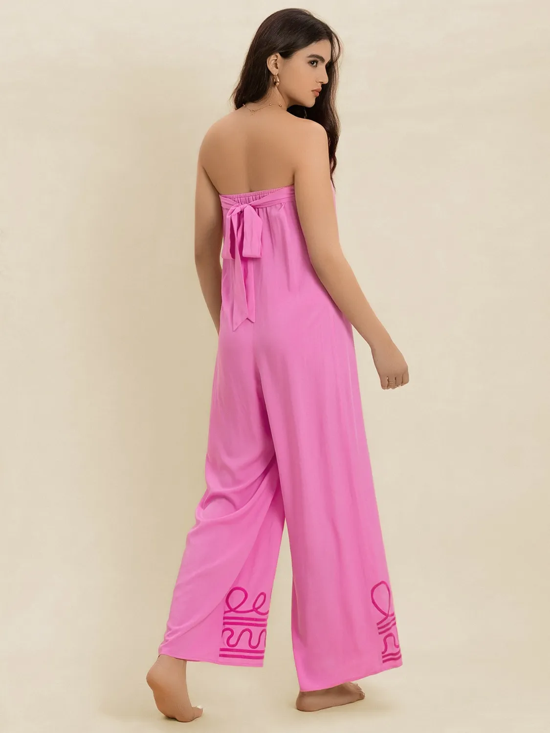 Wide Leg Tube Jumpsuit - Image 6
