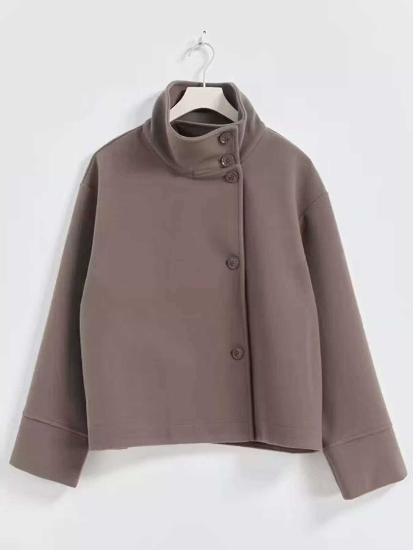 Wool Blend Long Sleeve Outerwear - Image 10