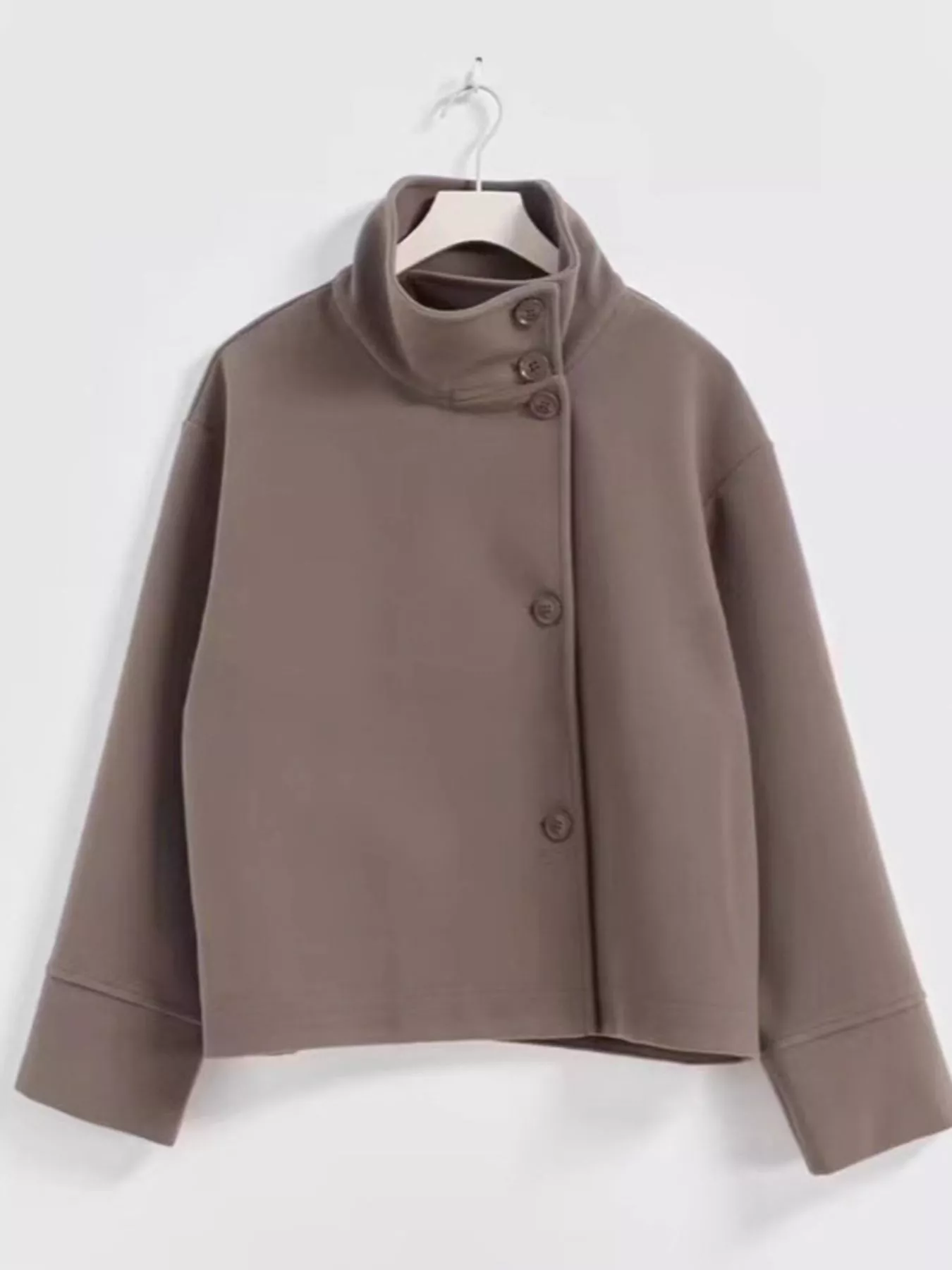 Wool Blend Long Sleeve Outerwear - Image 11