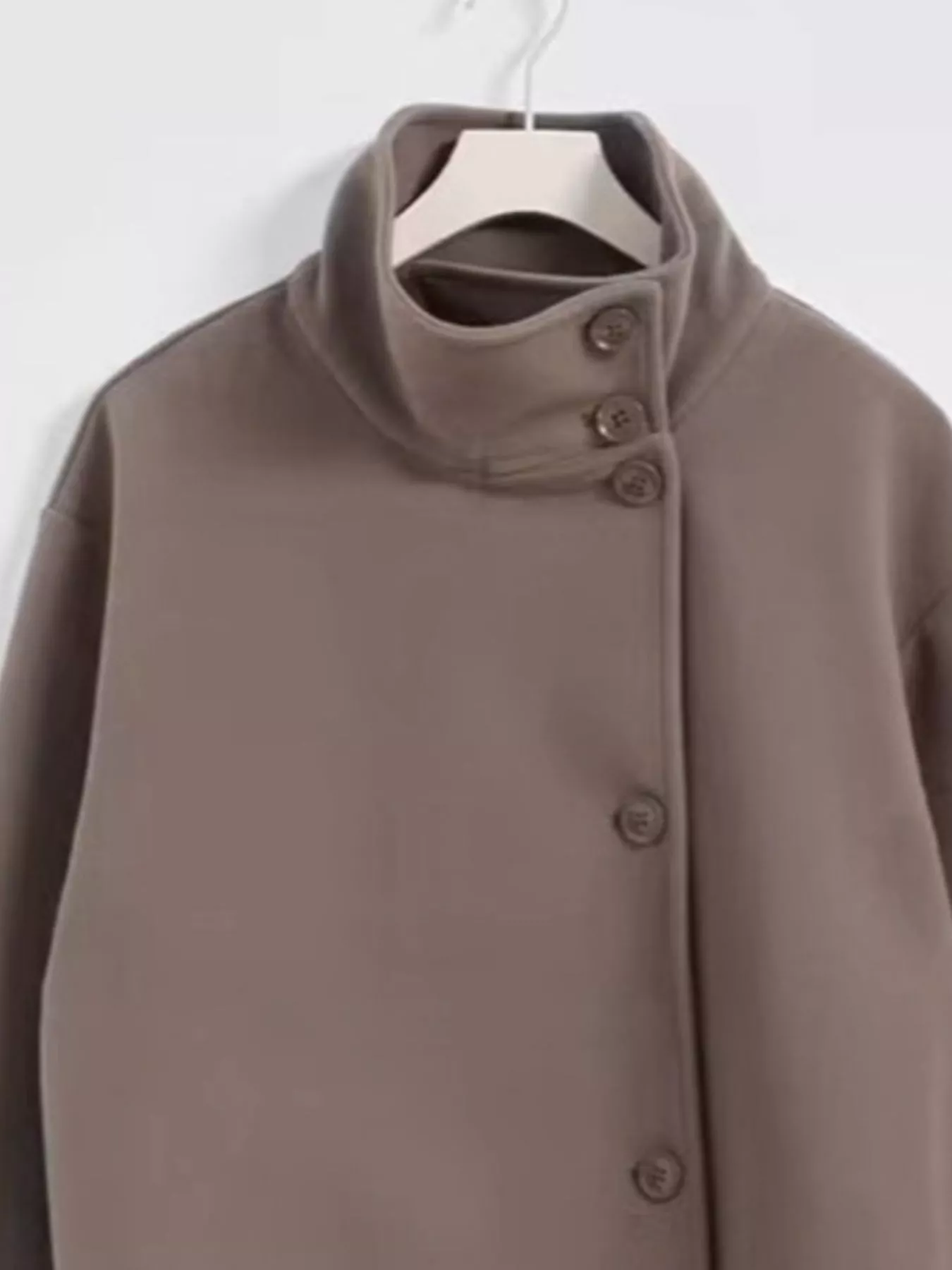 Wool Blend Long Sleeve Outerwear - Image 12