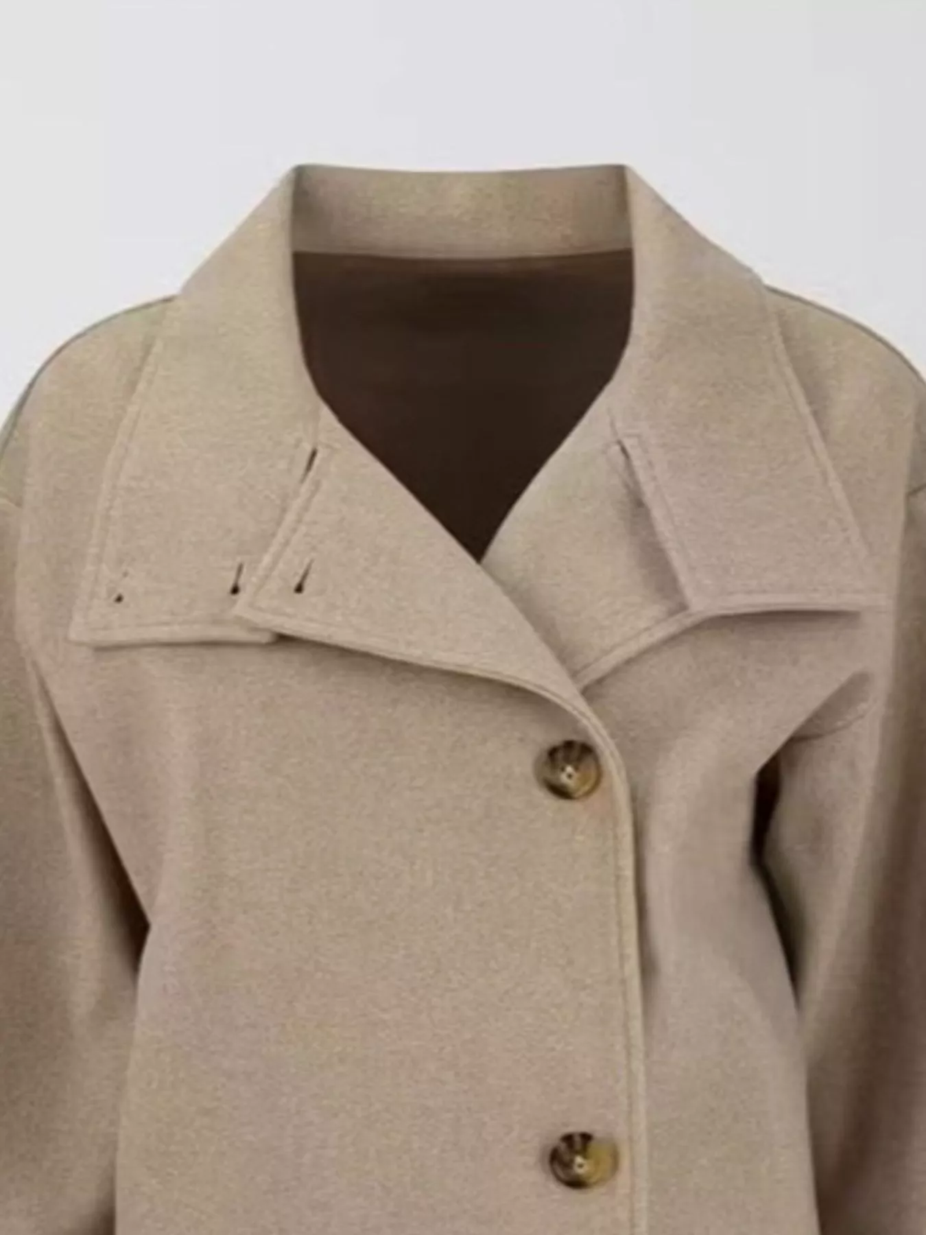Wool Blend Long Sleeve Outerwear - Image 14