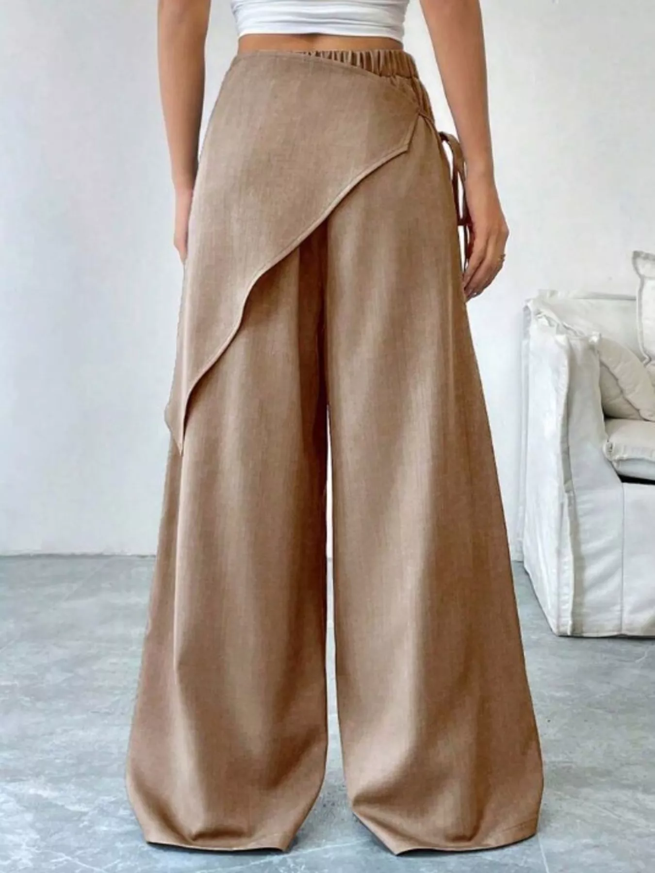 Wrap-Front Wide-Leg Pants - Image 13