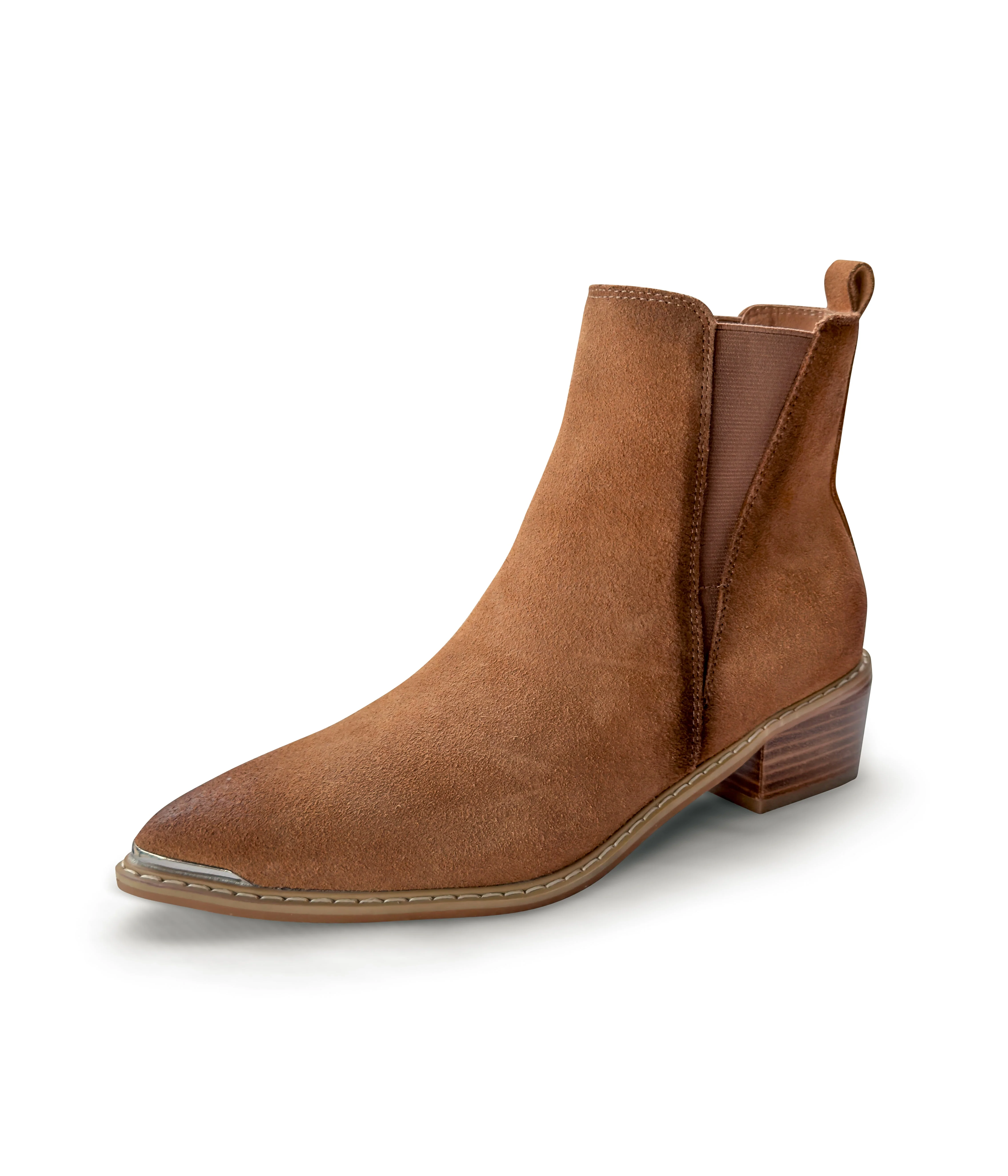 Wylie Suede Ankle Boot in Tan - Image 3