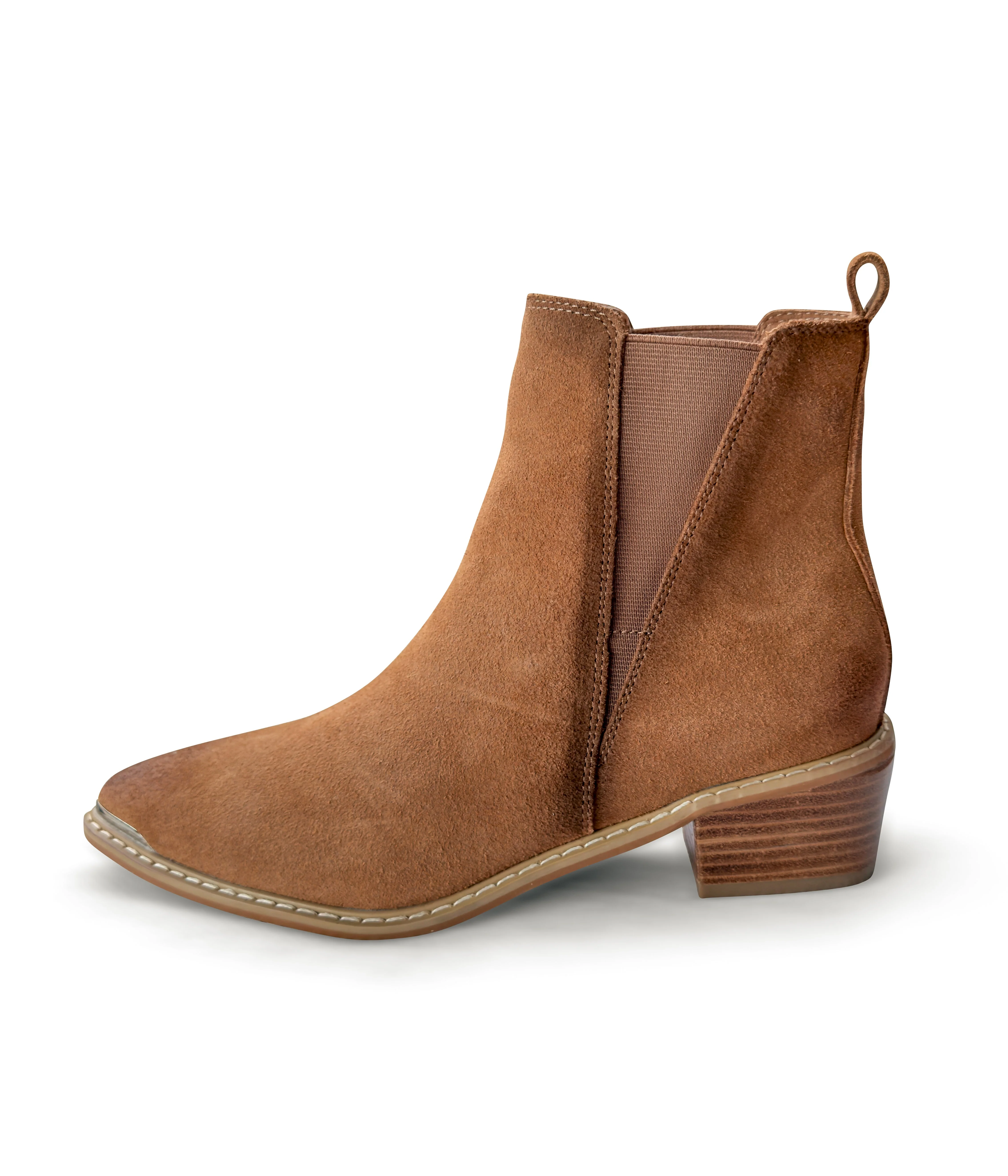 Wylie Suede Ankle Boot in Tan - Image 5