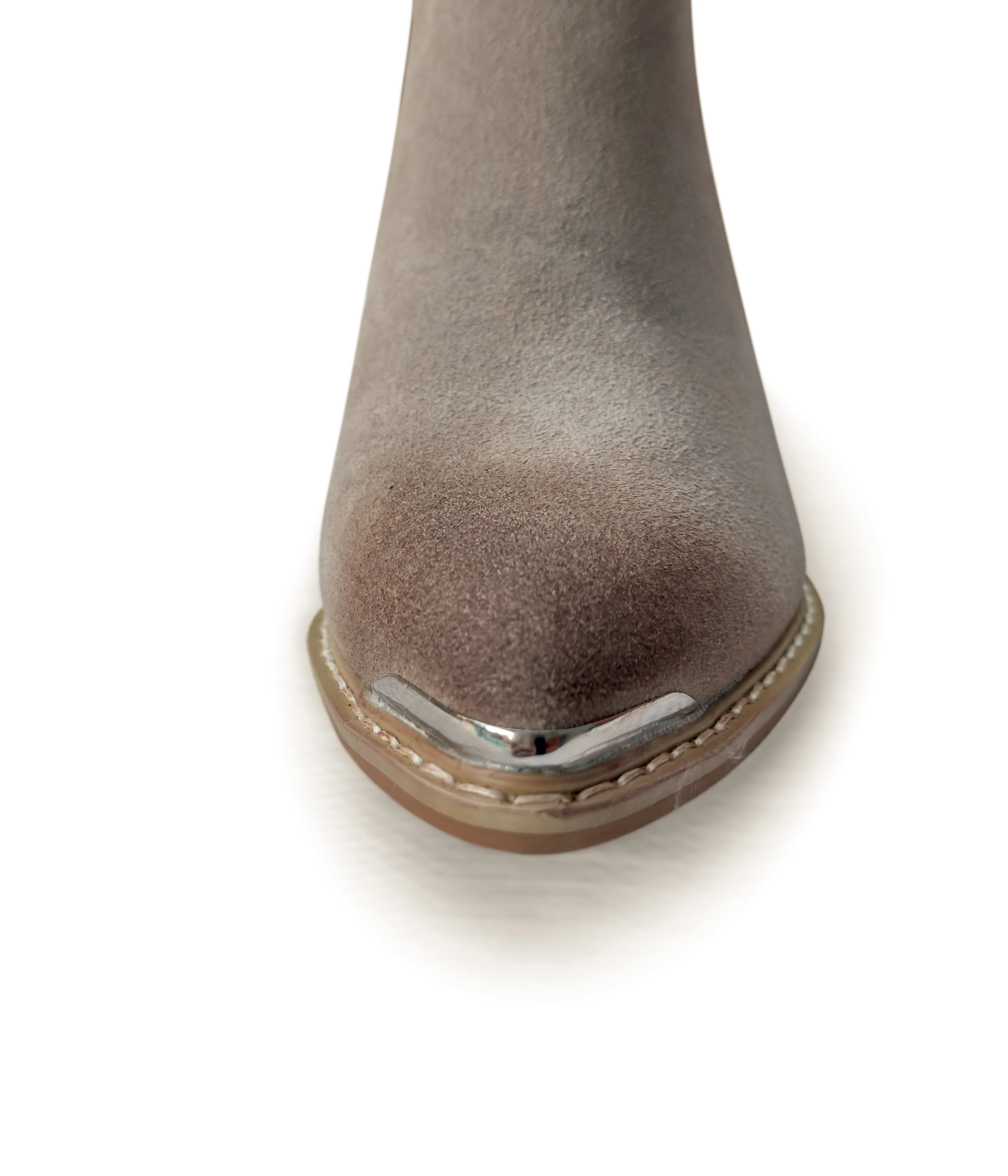 Wylie Suede Ankle Boot in Taupe - Image 6