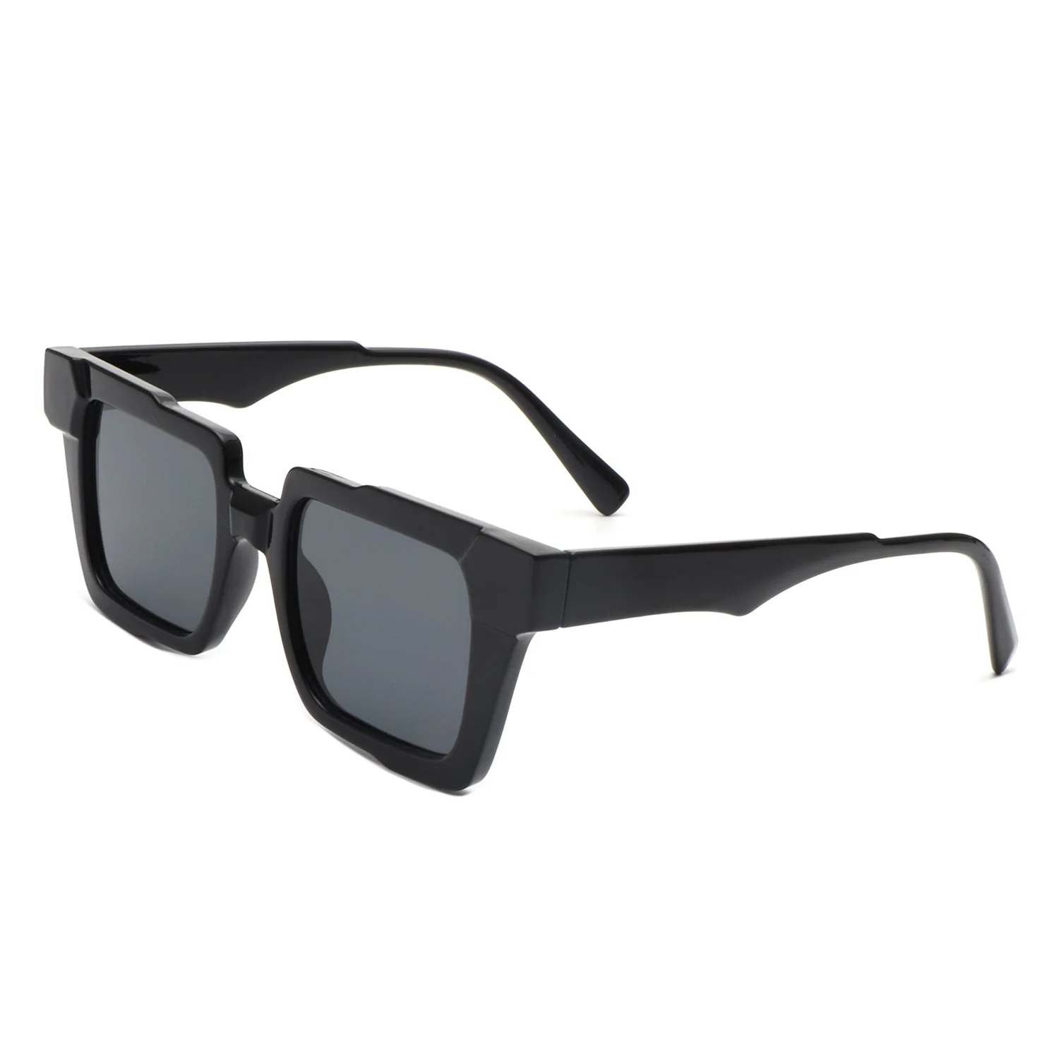 Xeno - Flat Top Geometric Fashion Square Sunglasses - Image 3