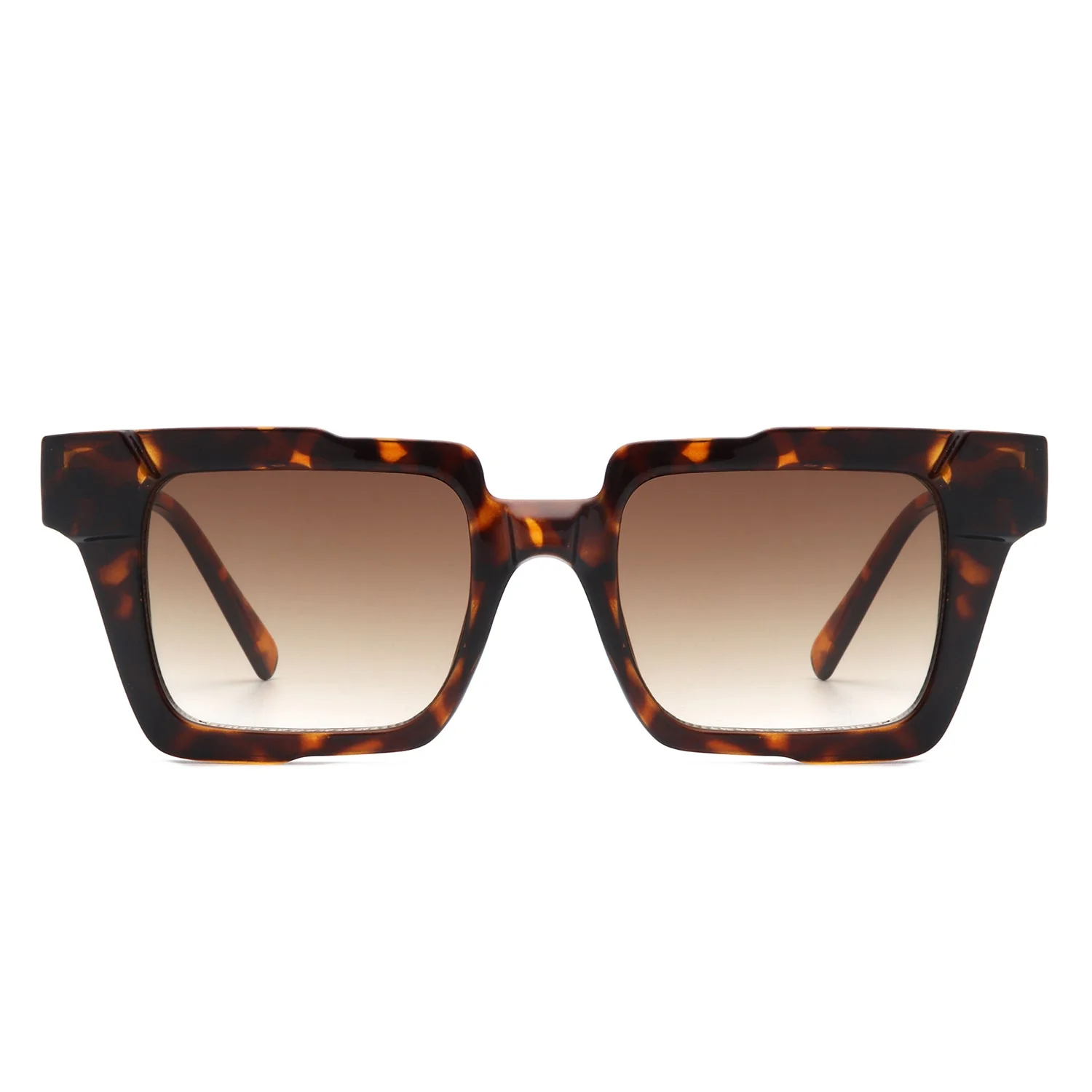 Xeno - Flat Top Geometric Fashion Square Sunglasses - Image 4