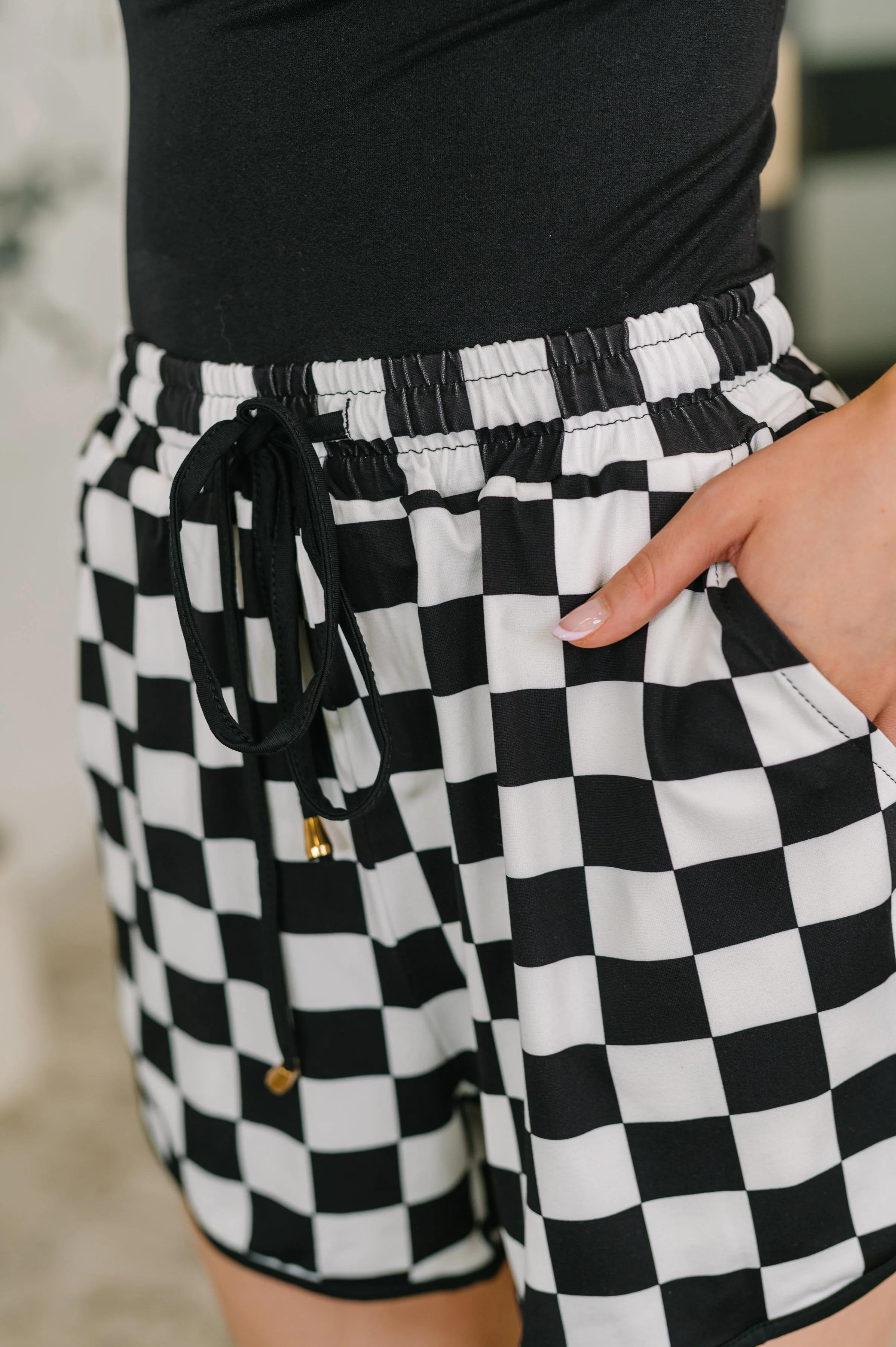 Your Move Checkered Shorts - Image 2