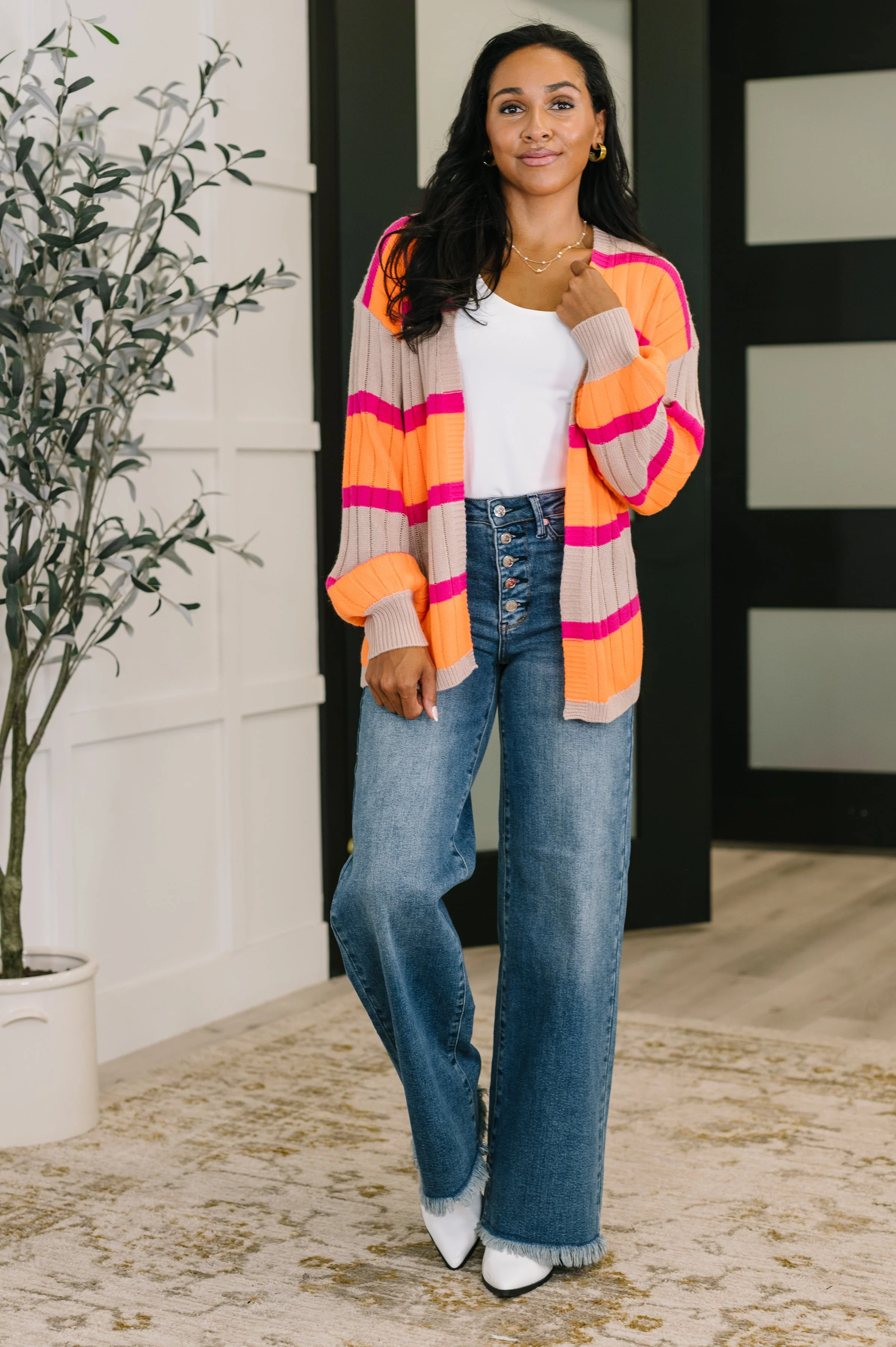 Your Opinion Matters Striped Cardigan - Image 4
