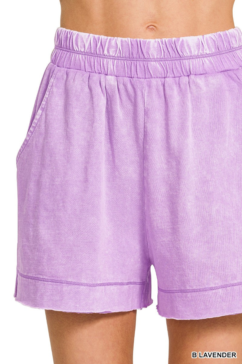 Zenana Acid Washed Oversized Top & Shorts Set - Image 12