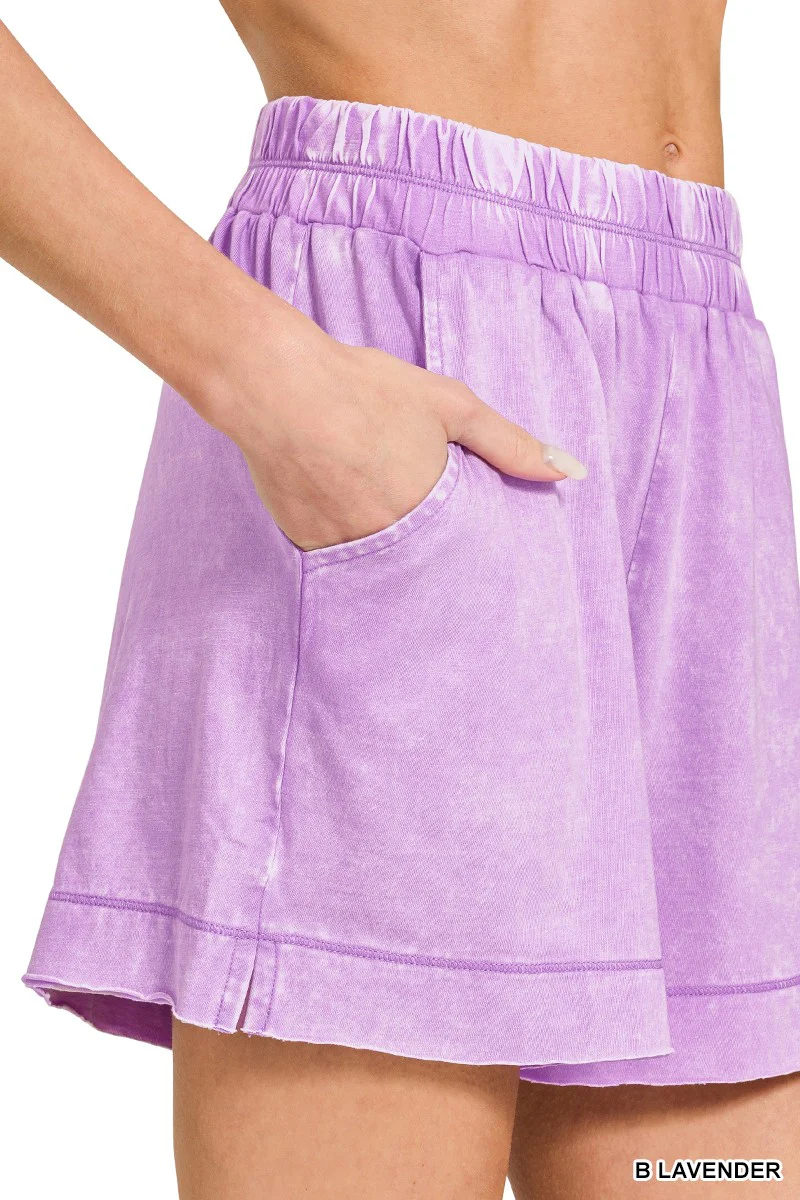 Zenana Acid Washed Oversized Top & Shorts Set - Image 9