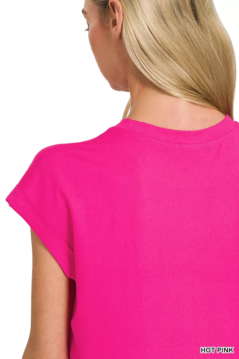 Zenana Brushed Dty Microfiber Top & Biker Shorts - Image 12