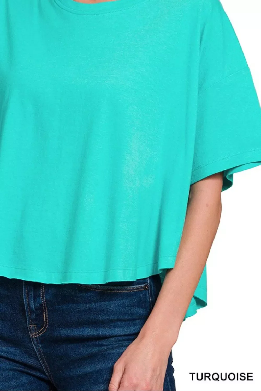 Zenana Cotton Round Neck Short Sleeve T-Shirt - Image 3