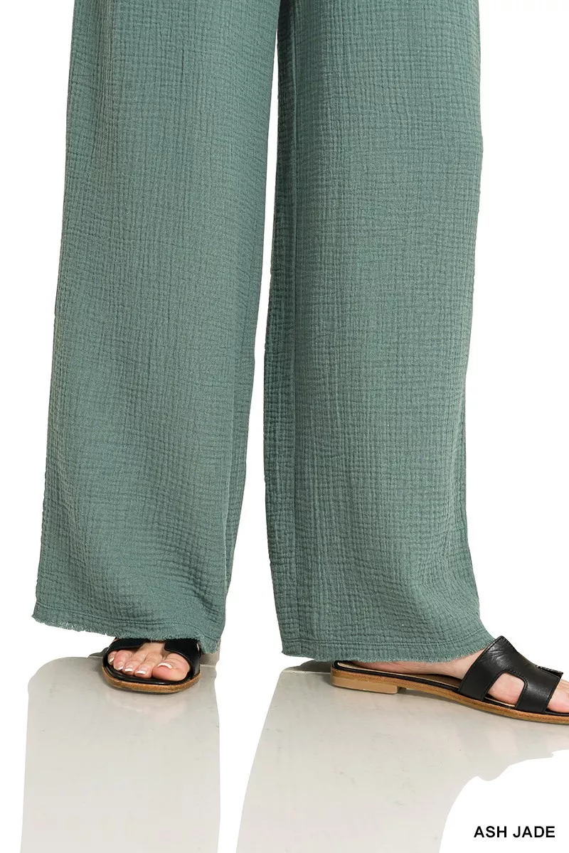 Zenana Double Gauze Lounge Pants - Image 2