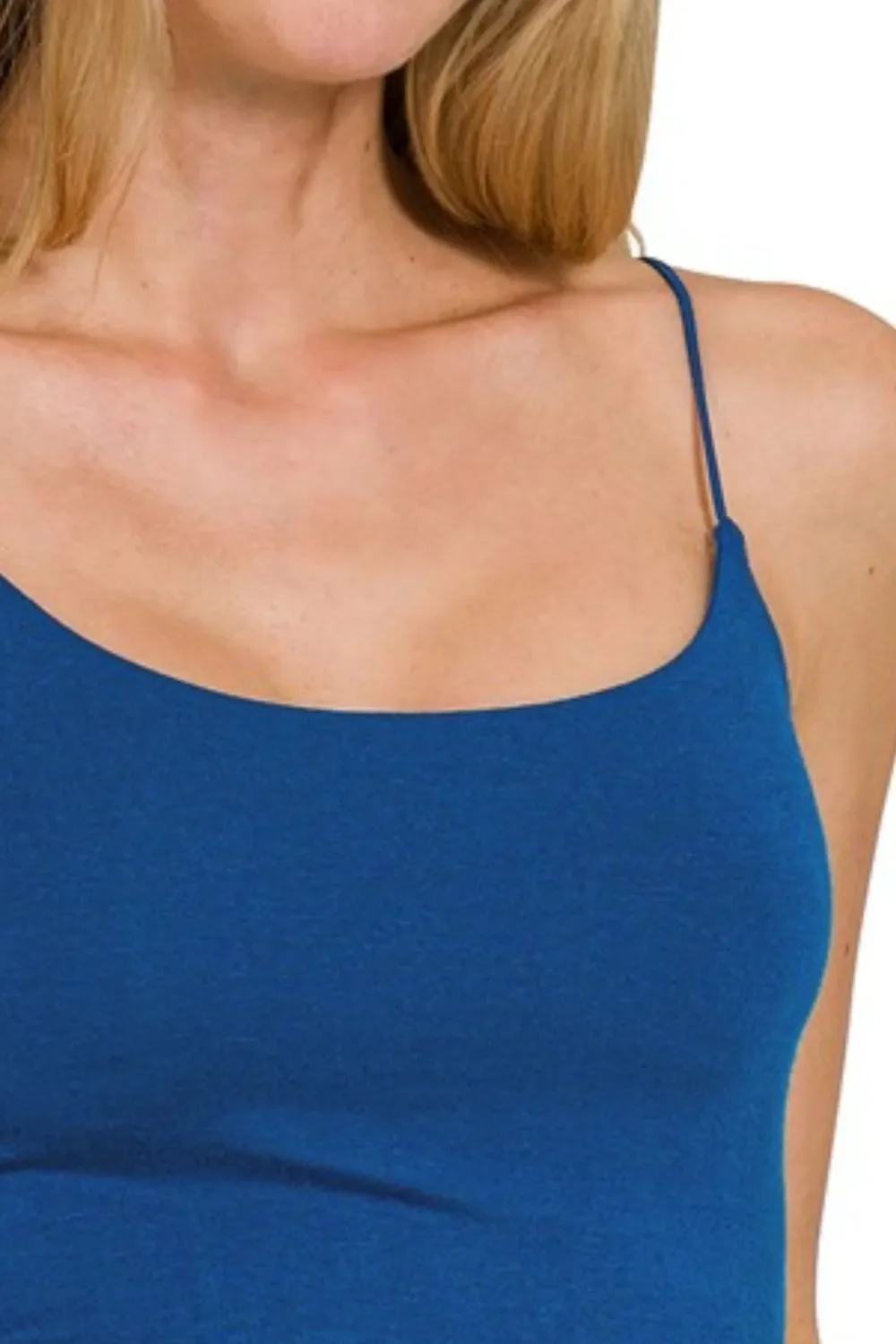 Zenana Double Layered Spaghetti Bra Cami - Image 3