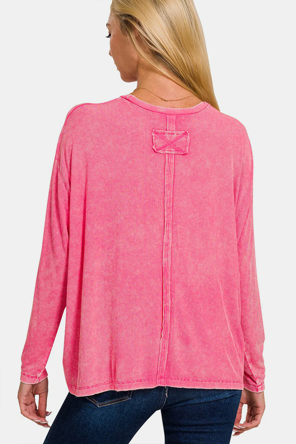 Zenana Round Neck Long Sleeve T-Shirt - Image 2