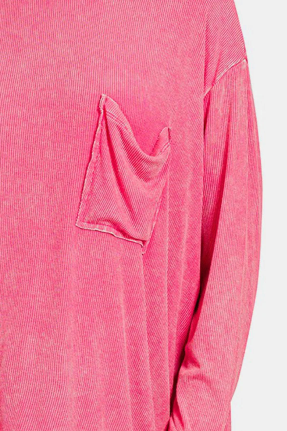 Zenana Round Neck Long Sleeve T-Shirt - Image 3