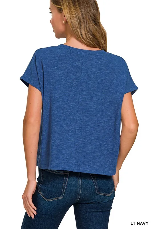 Zenana Round Neck Short Sleeve T-Shirt - Image 2
