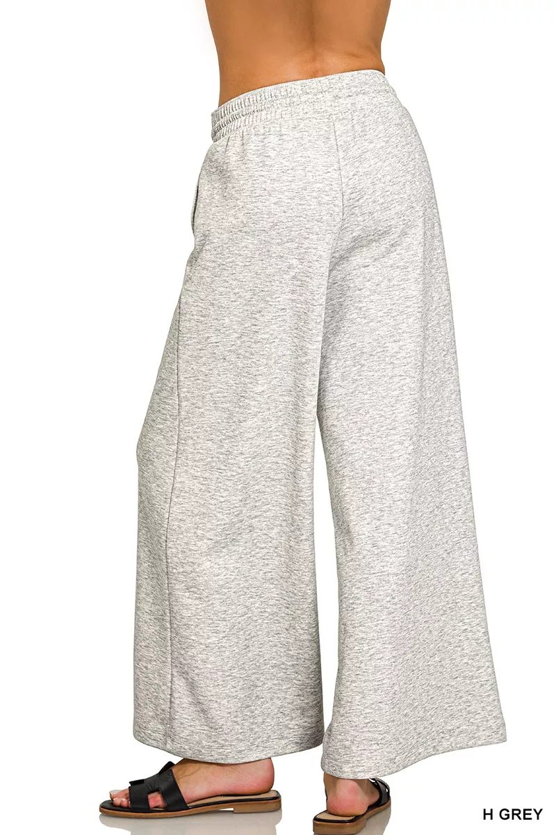 Zenana Scuba Drawstring Wide Leg Pants - Image 3