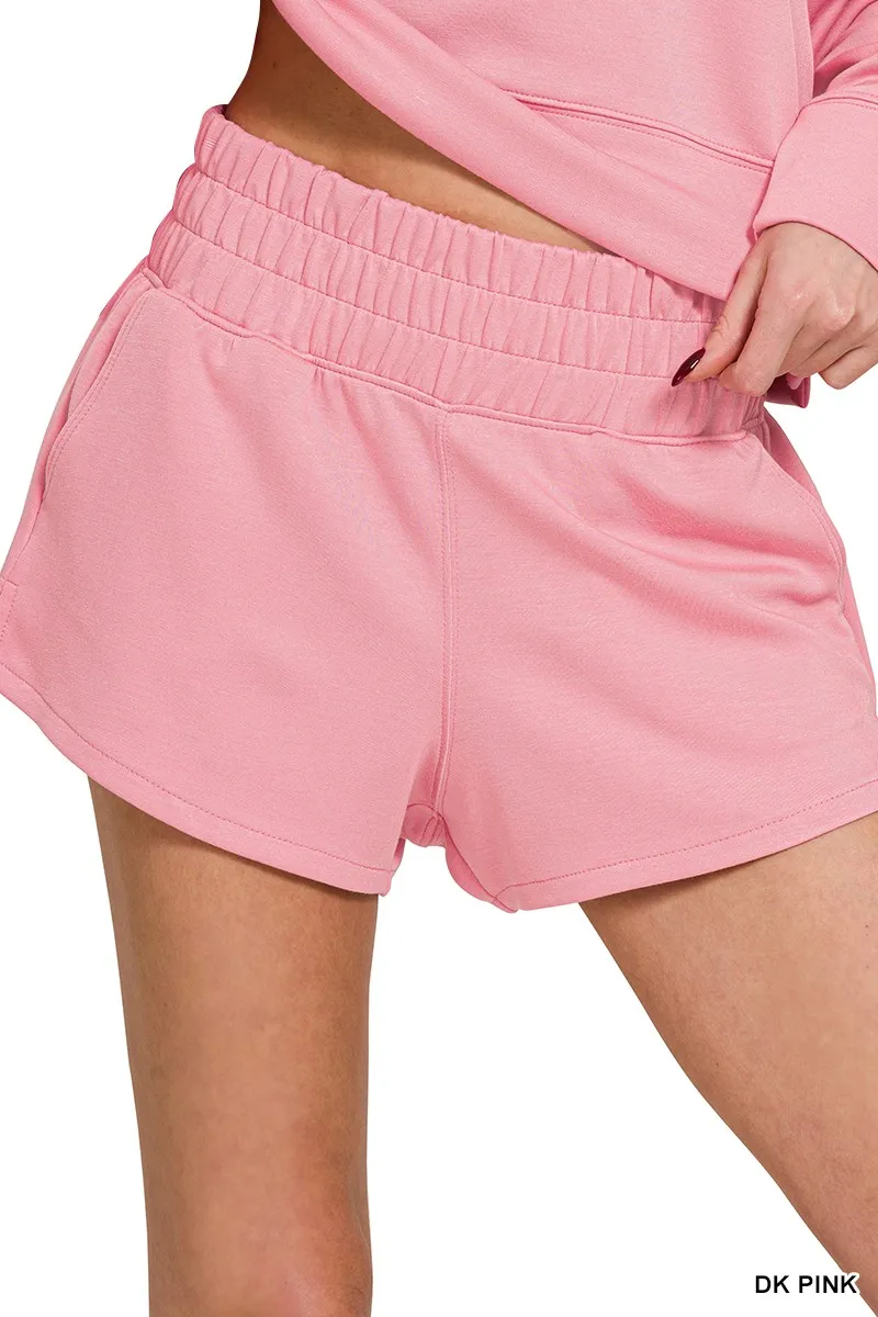 Zenana Scuba Long Sleeve Sweatshirts & Shorts Set - Image 3