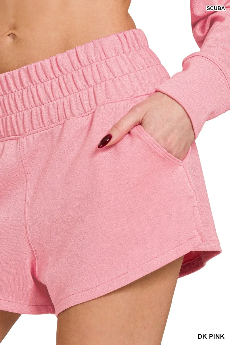 Zenana Scuba Long Sleeve Sweatshirts & Shorts Set - Image 4